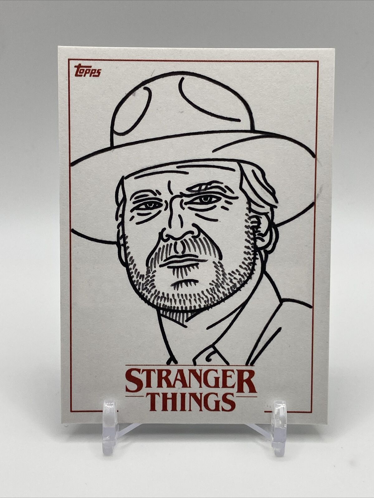 2018 Topps Stranger Things Jim Hopper  Season 1 Sketch Jim Hopper Jamie Richards