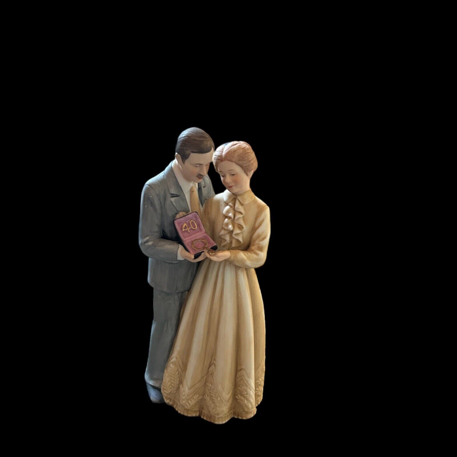 Enesco Figurine Treasured Memories Together 40th Anniversary Wedding 1983 E-3248