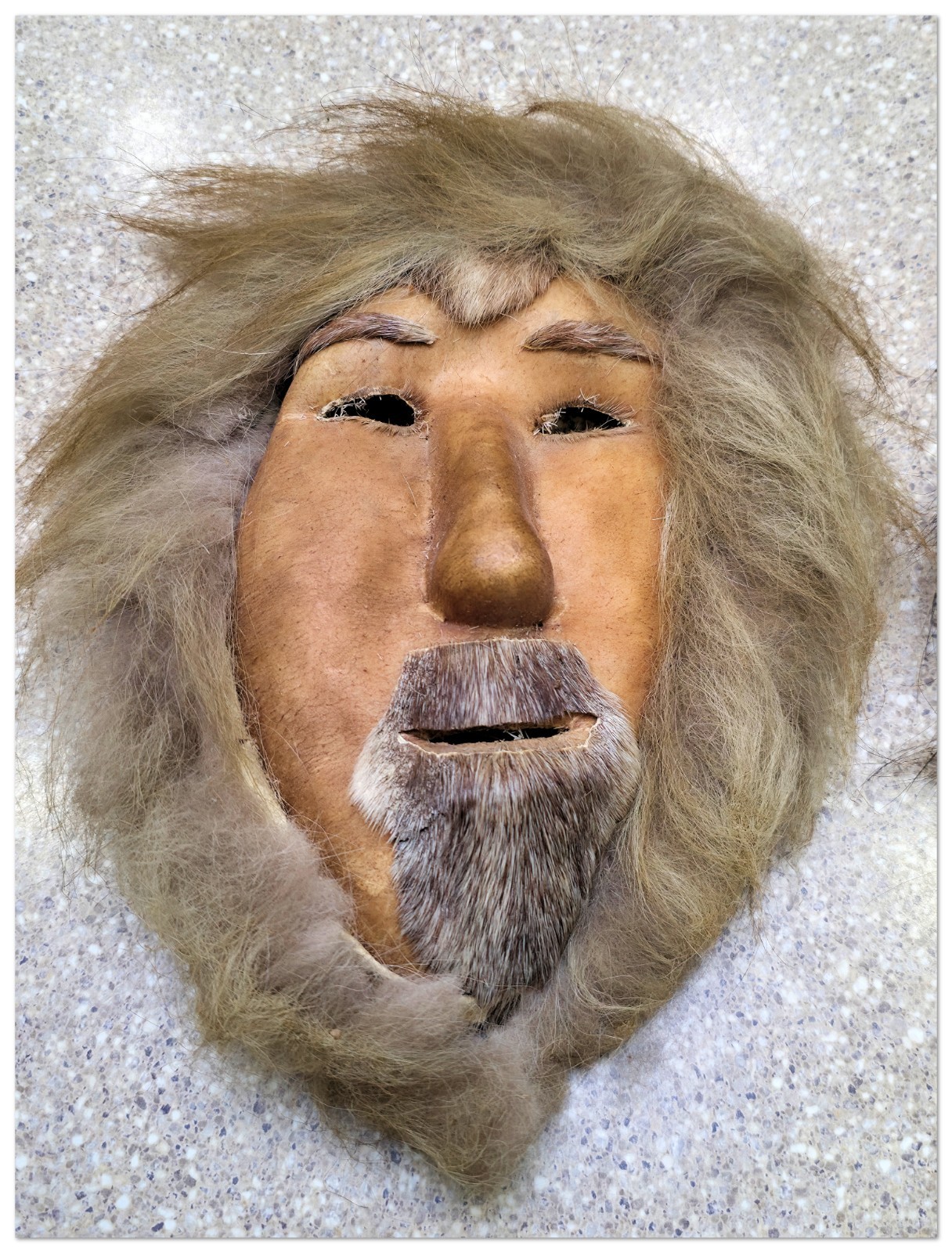 Vintage 60's Eskimo Caribou Skin Mask #2 Elijah Kakinya Vintage 60's Eskimo Caribou Skin Mask #2 Elijah Kakinya