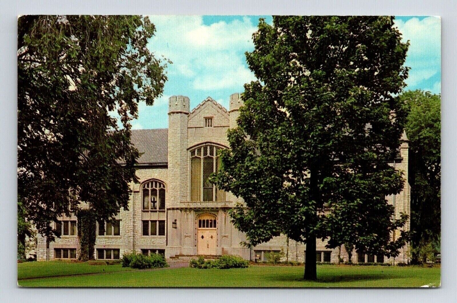 Chambersburg Pennsylvania Wilson College Library Chrome Cancel WOB Postcard Chambersburg Pennsylvania Wilson College Library Chrome Cancel WOB Postcard