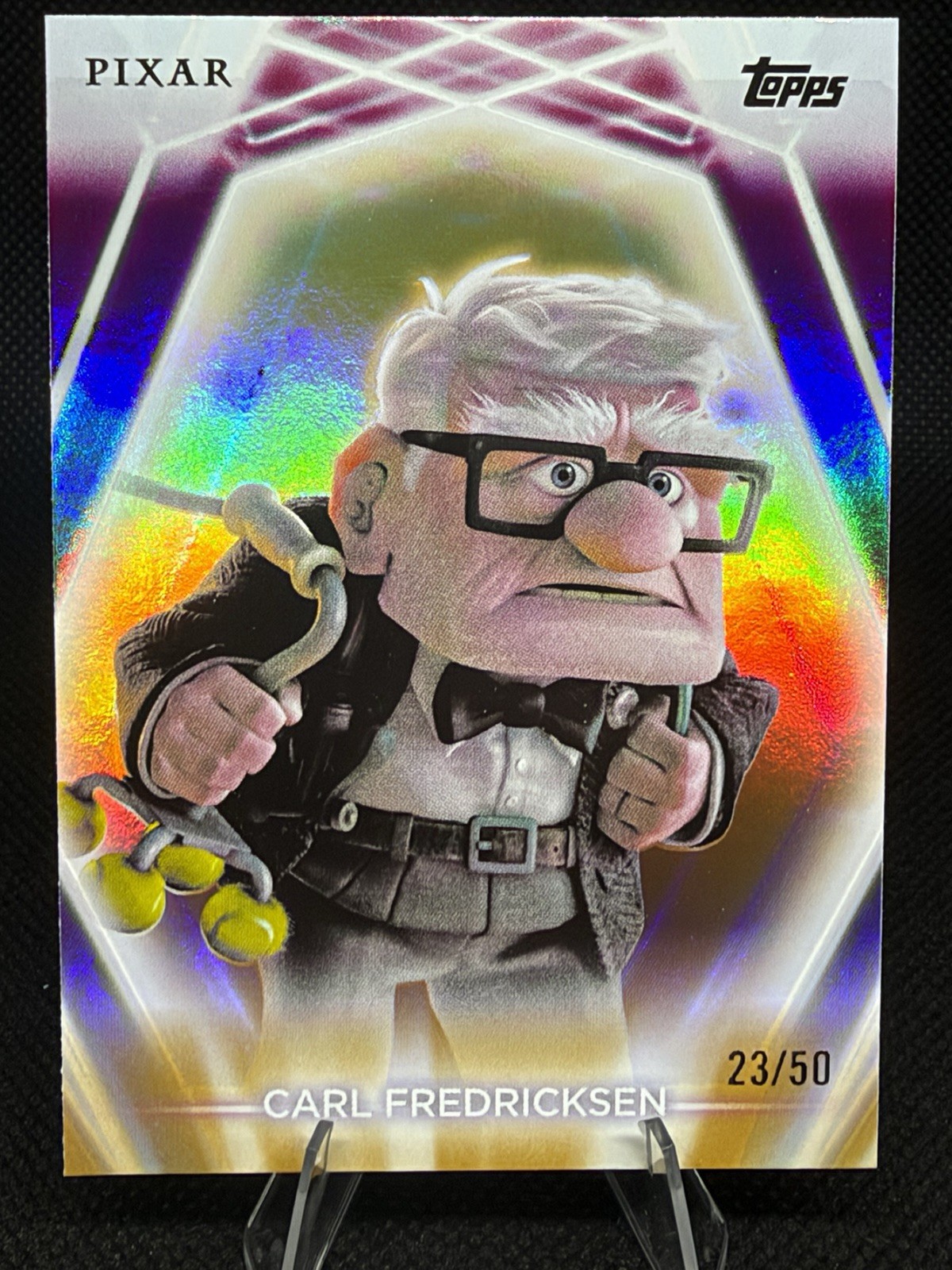 2026 Topps Disney Neon Carl Fredricksen Gold /50 2026 Topps Disney Neon Carl Fredricksen Gold /50