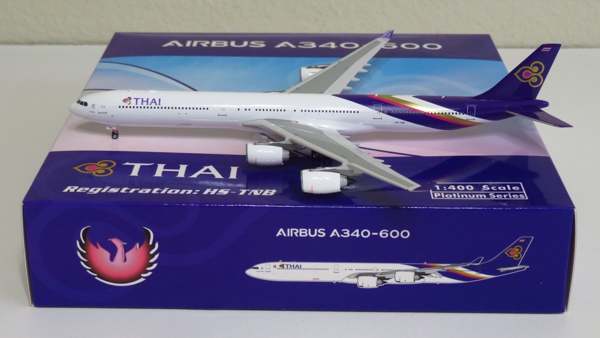 Phoenix Models THAI A340-600. HS-TNB. Brand New. Rare.  I:400 Scale