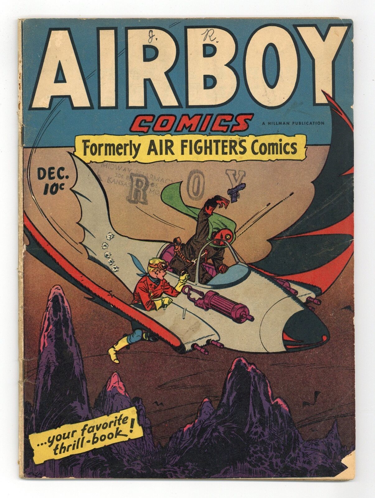 Airboy Comics Vol. 2 #11 GD- 1.8 1945