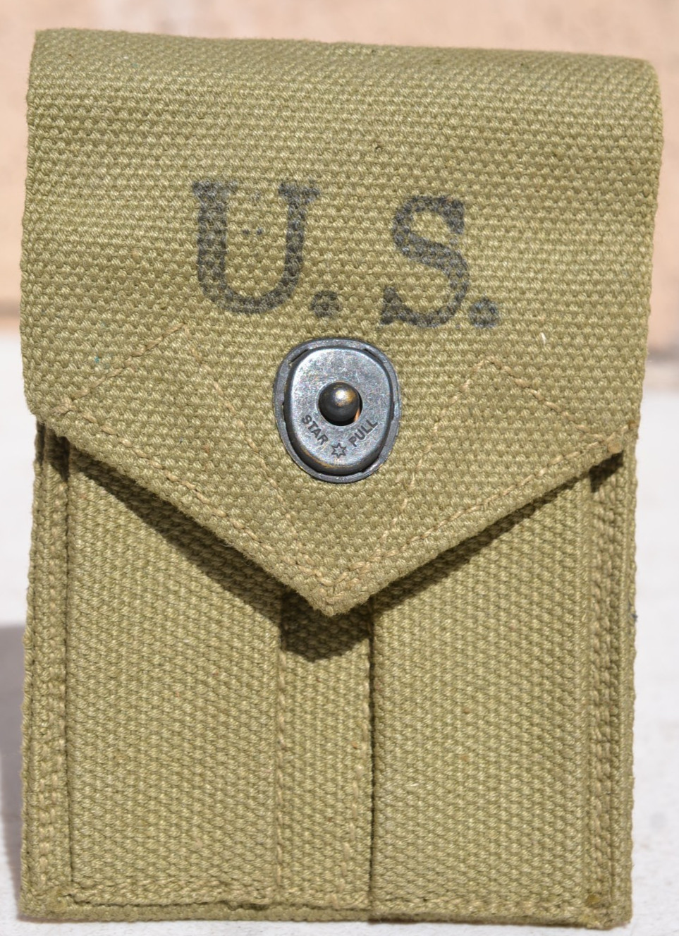 RARE MAKER AVERY 1942 WW2 US Army Colt 1911 .45 Cal Ammo Magazine Pouch Colt RARE MAKER AVERY 1942 WW2 US Army Colt 1911 .45 Cal Ammo Magazine Pouch Colt