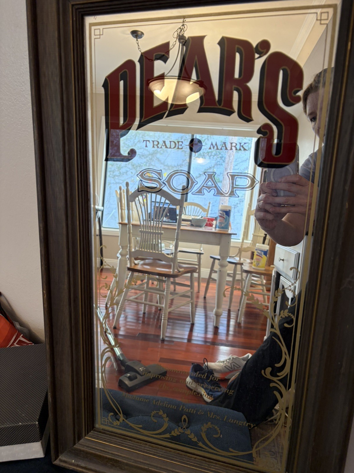Vintage Pears Soap Advertising Mirror Man Cave Bar Shop Framed -Victorian Design Vintage Pears Soap Advertising Mirror Man Cave Bar Shop Framed -Victorian Design