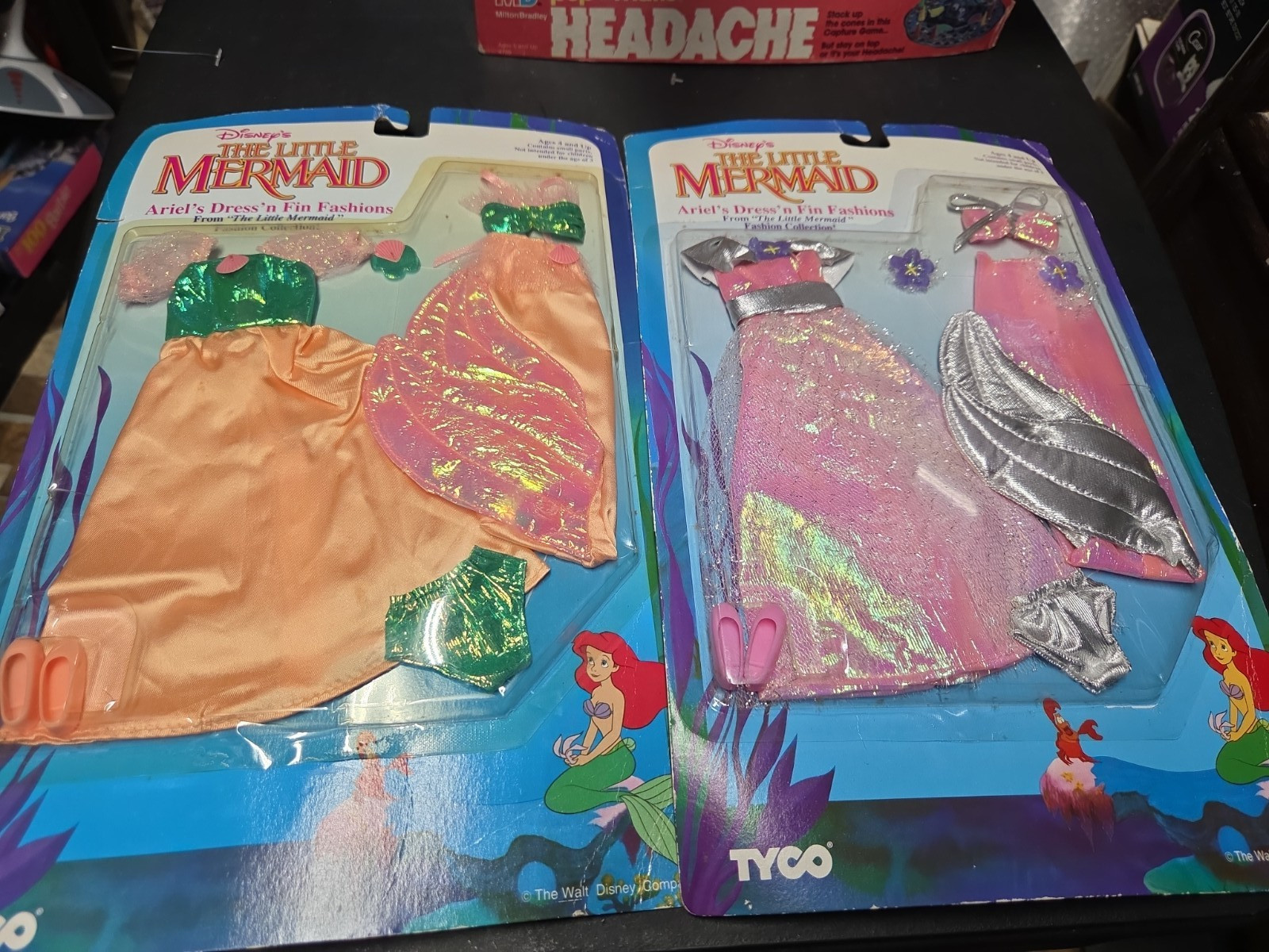 Disney's The Little Mermaid Ariel's Fin Fashions Vintage Tyco No. 1870-2 New