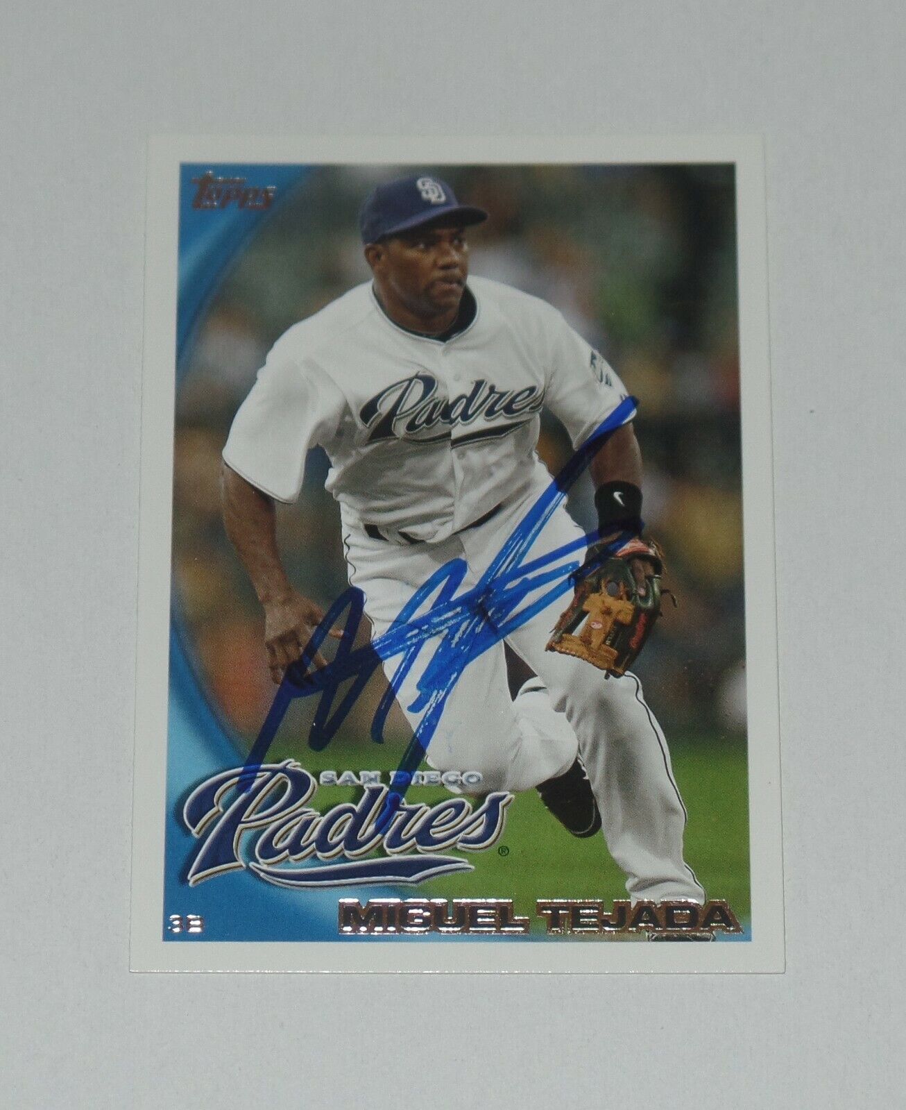 MIGUEL TEJADA SIGNED AUTO\'D 2010 TOPPS CARD #US-60 ASTROS GIANT SAN DIEGO PADRES