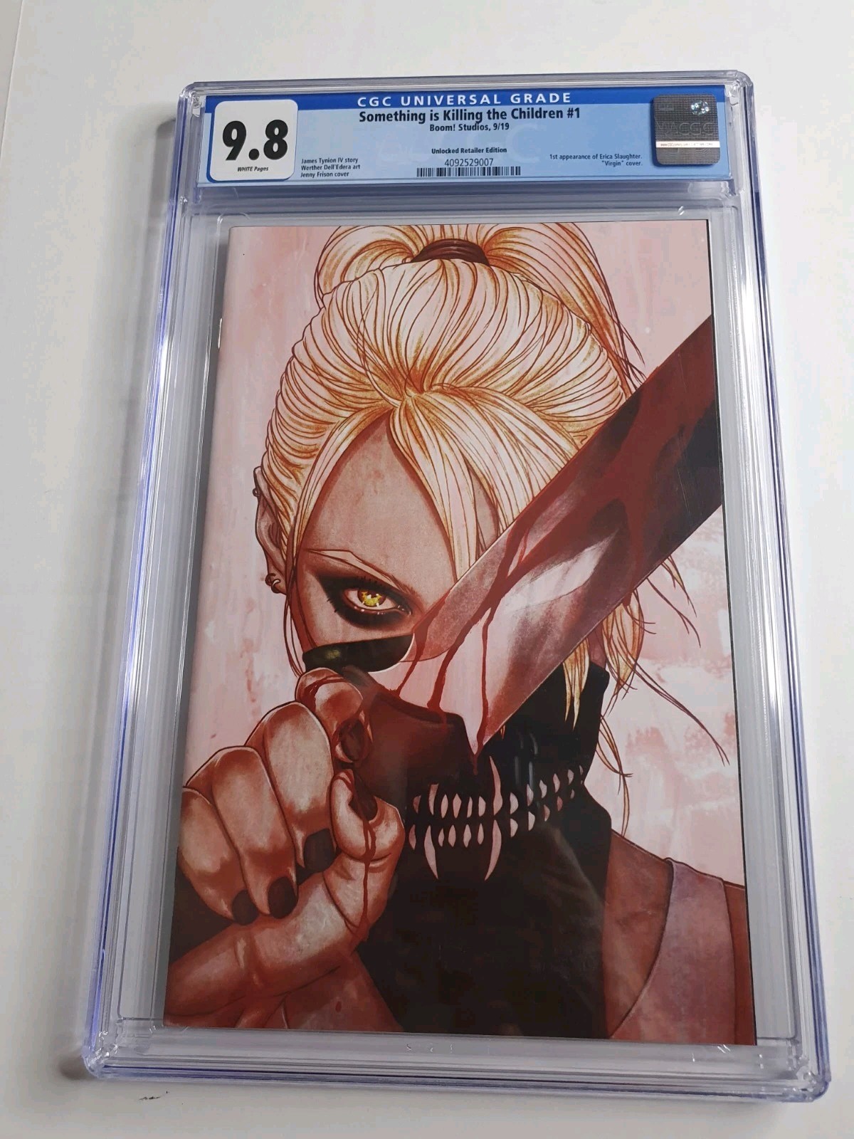 SOMETHING IS KILLING THE CHILDREN 1 CGC 9.8 FRISON UNLOCKED VARIANT BOOM STUDIOS SOMETHING IS KILLING THE CHILDREN 1 CGC 9.8 FRISON UNLOCKED VARIANT BOOM STUDIOS