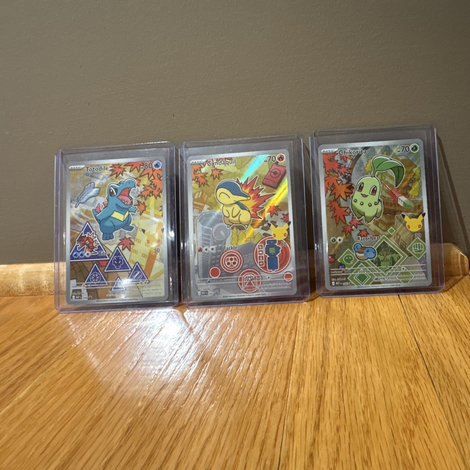 Pokémon first illustration collection series2 Johto Totodile Cyndaquil Chilorita Pokémon first illustration collection series2 Johto Totodile Cyndaquil Chilorita