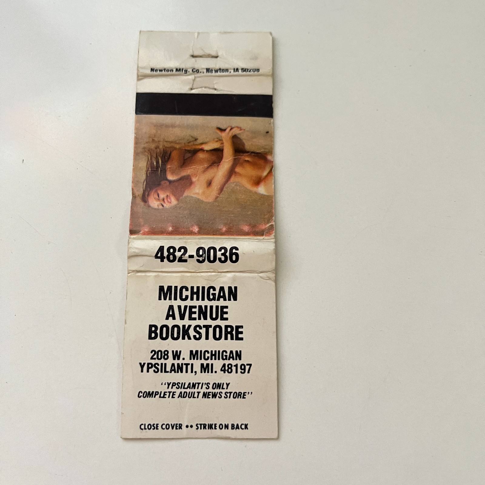Michigan Avenue Bookstore Ypsilanti MI Vintage Matchbook Cover TMB87-1 Michigan Avenue Bookstore Ypsilanti MI Vintage Matchbook Cover TMB87-1
