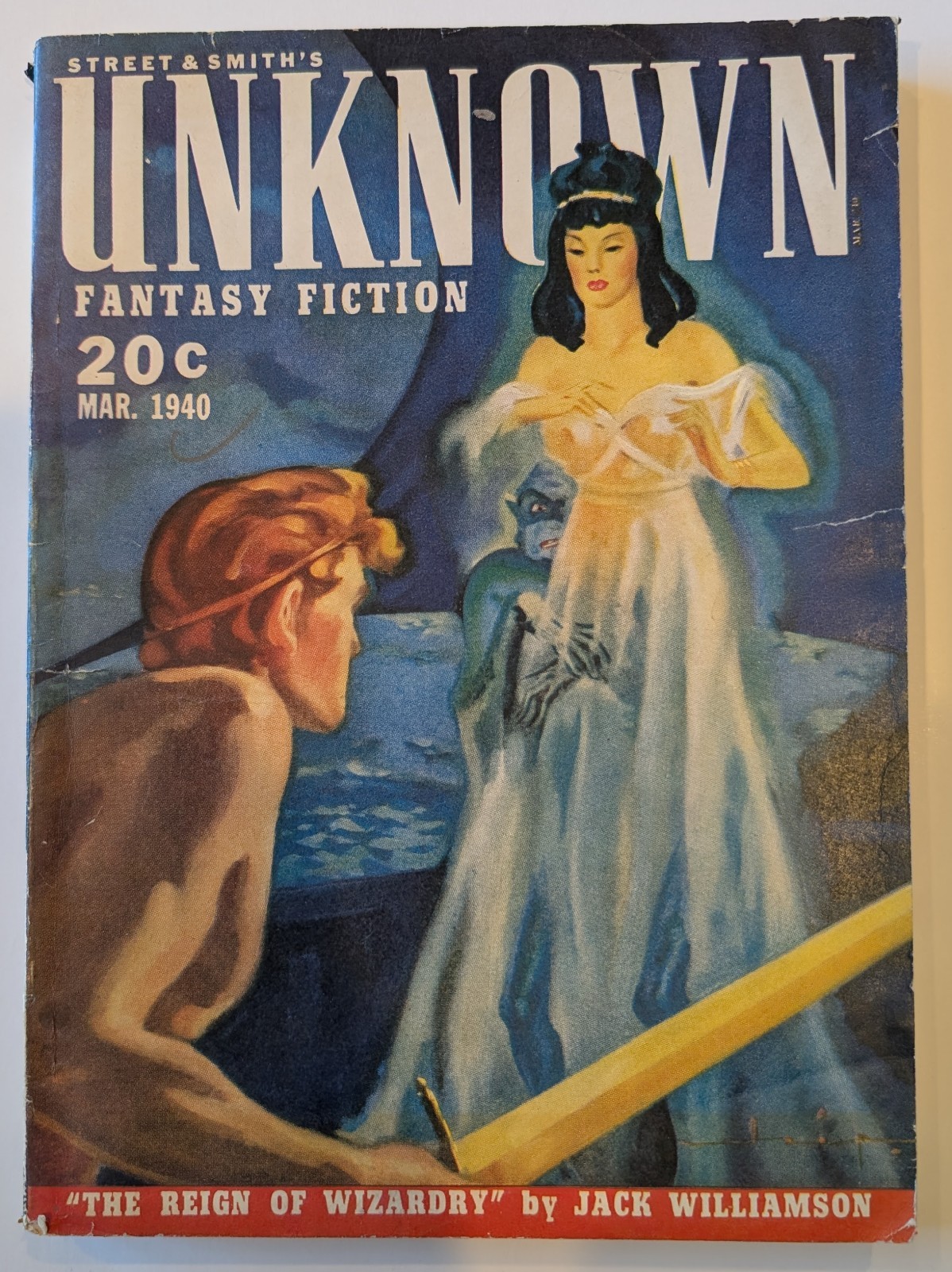 Unknown Mar 1940 FN The Reign of Wizardry Jack Williamson Fantasy Pulp Mag Key Unknown Mar 1940 FN The Reign of Wizardry Jack Williamson Fantasy Pulp Mag Key
