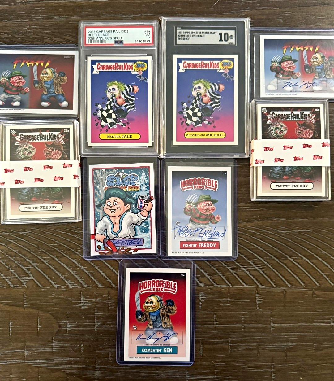 Topps 2025 GPK Oh Horrible Sets, Horrible Kids Auto Cards, Slop Culture Sketch. Topps 2025 GPK Oh Horrible Sets, Horrible Kids Auto Cards, Slop Culture Sketch.