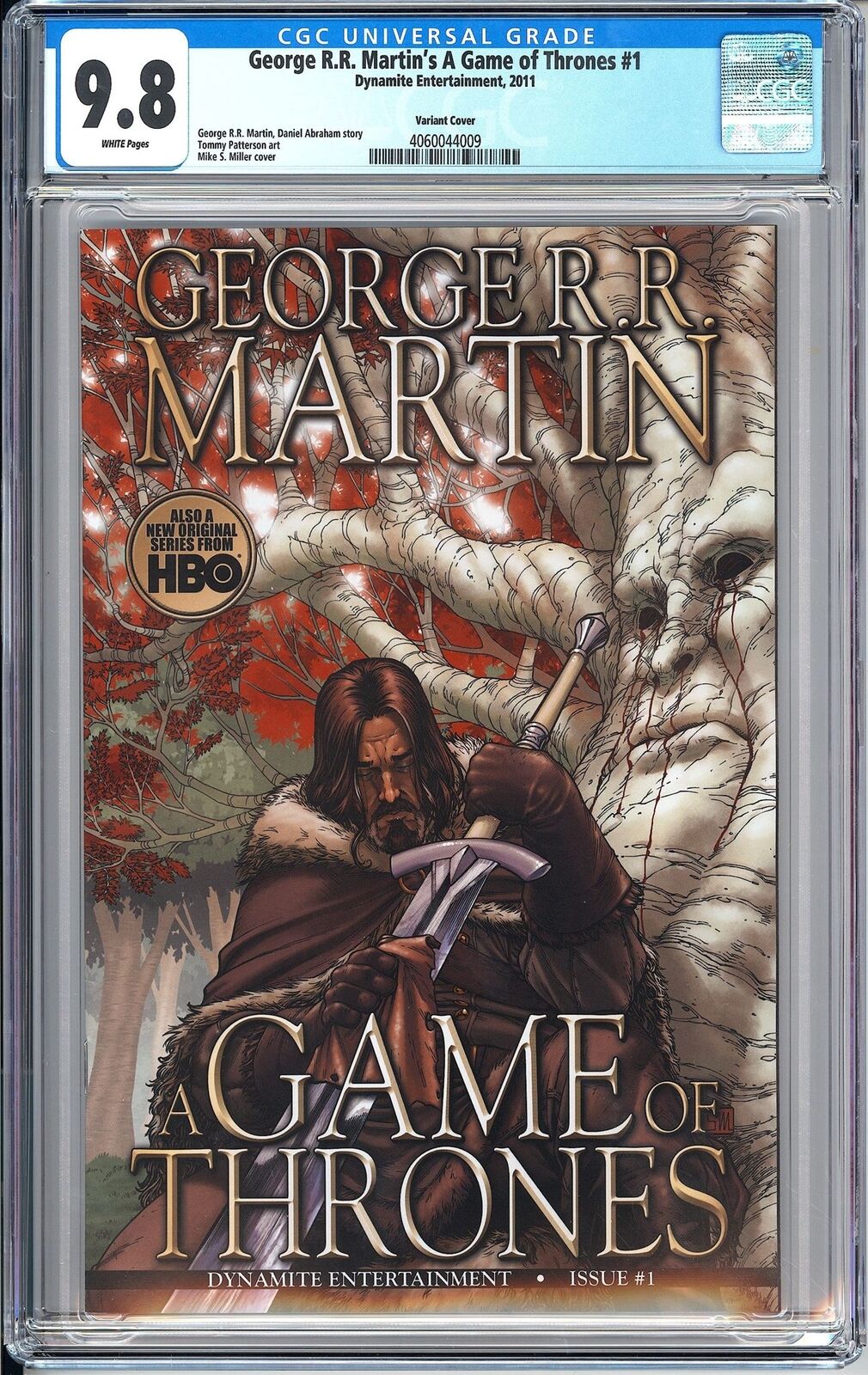 George R.R. Martin's Game of Thrones #1 CGC 9.8 4060044009 Rare Miller VARIANT