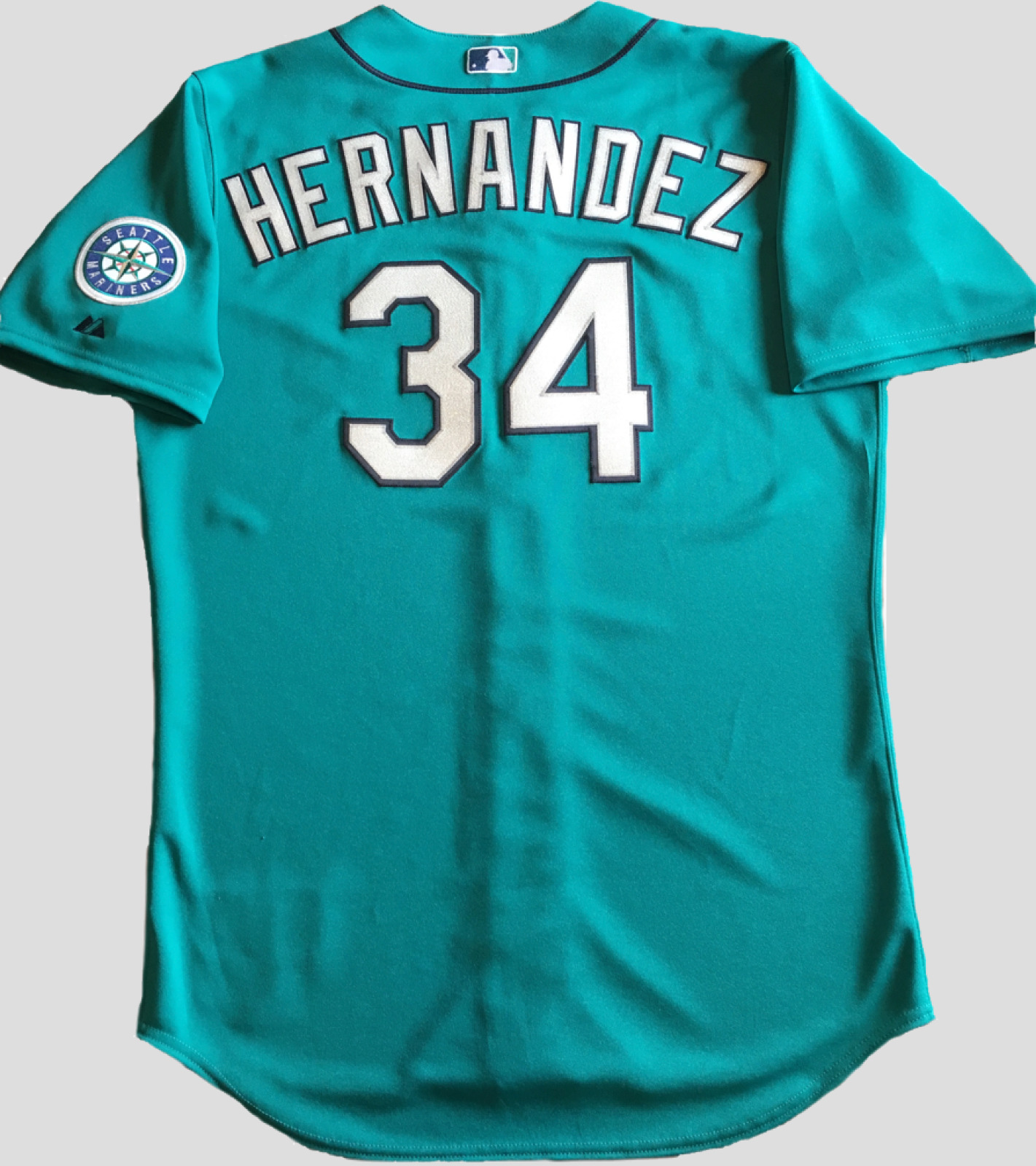 Seattle Mariners Felix Hernandez Game Worn Used Complete ShutOut Baseball Jersey
