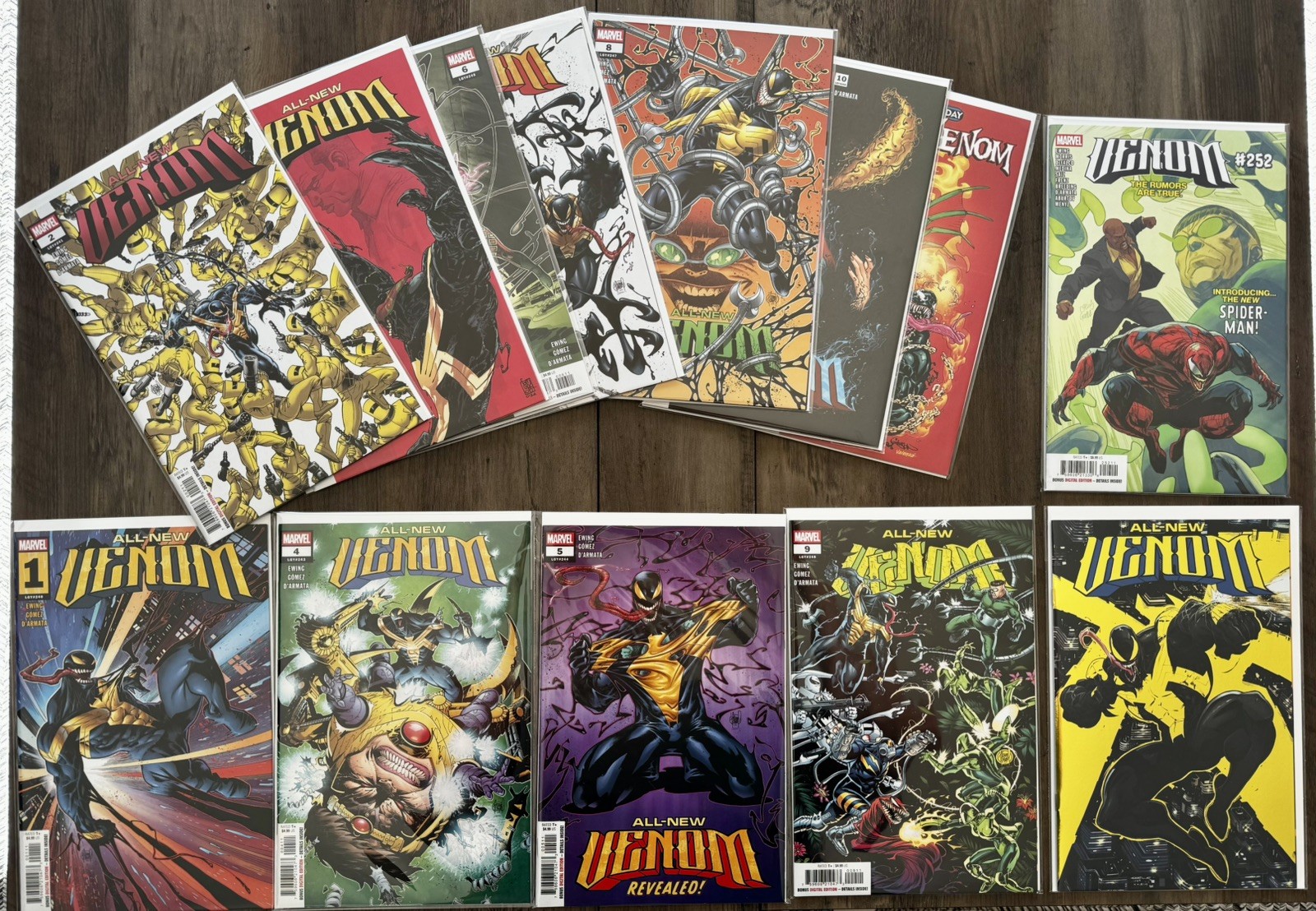 All-New Venom #1-10 Complete Run + #1 Gold Foil Venom #252 FCBD NM Marvel All-New Venom #1-10 Complete Run + #1 Gold Foil Venom #252 FCBD NM Marvel