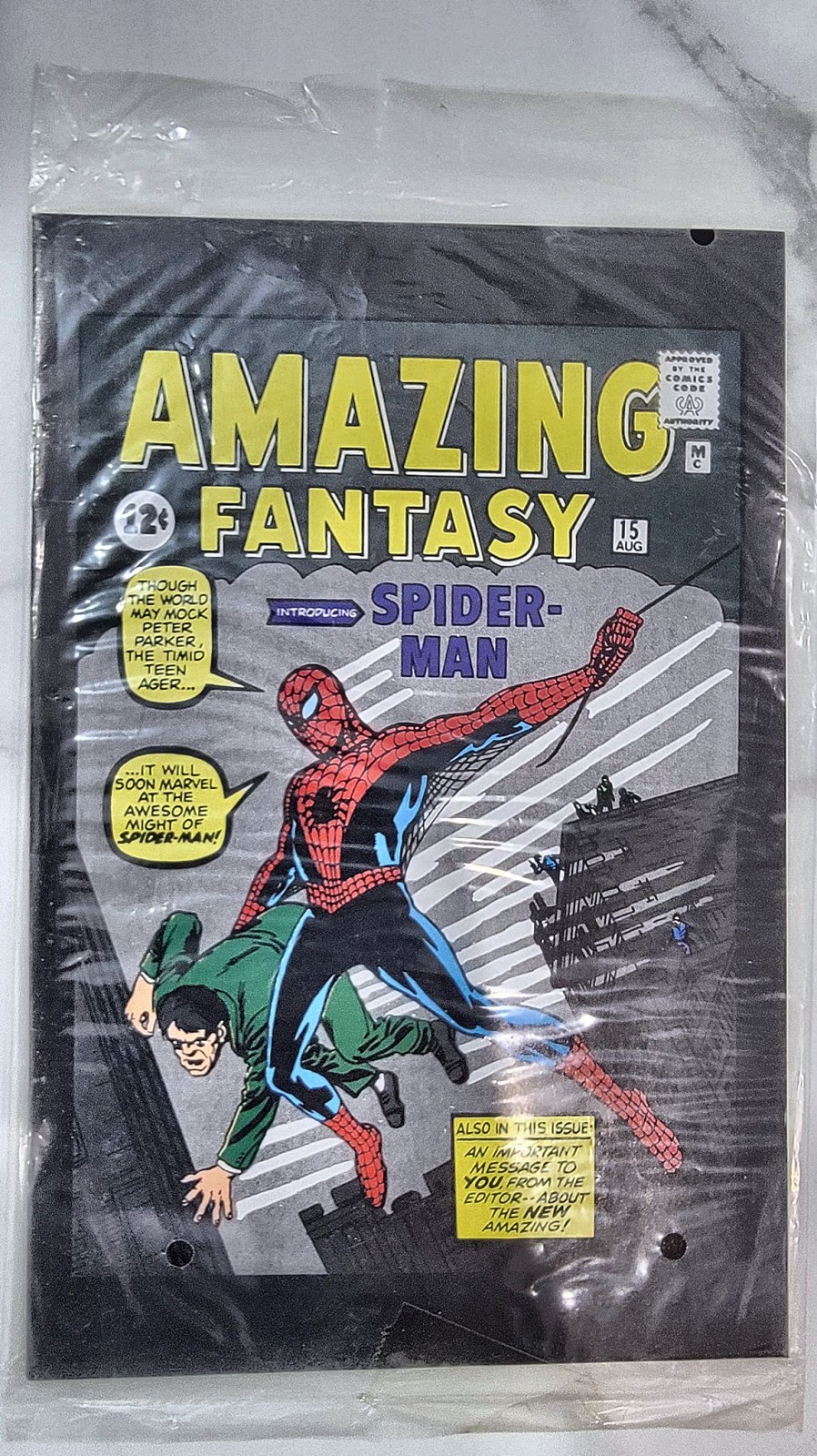 Amazing Fantasy #15 Reprint 2001 Toy Biz Spider-Man Classics Pack-In Comic Amazing Fantasy #15 Reprint 2001 Toy Biz Spider-Man Classics Pack-In Comic