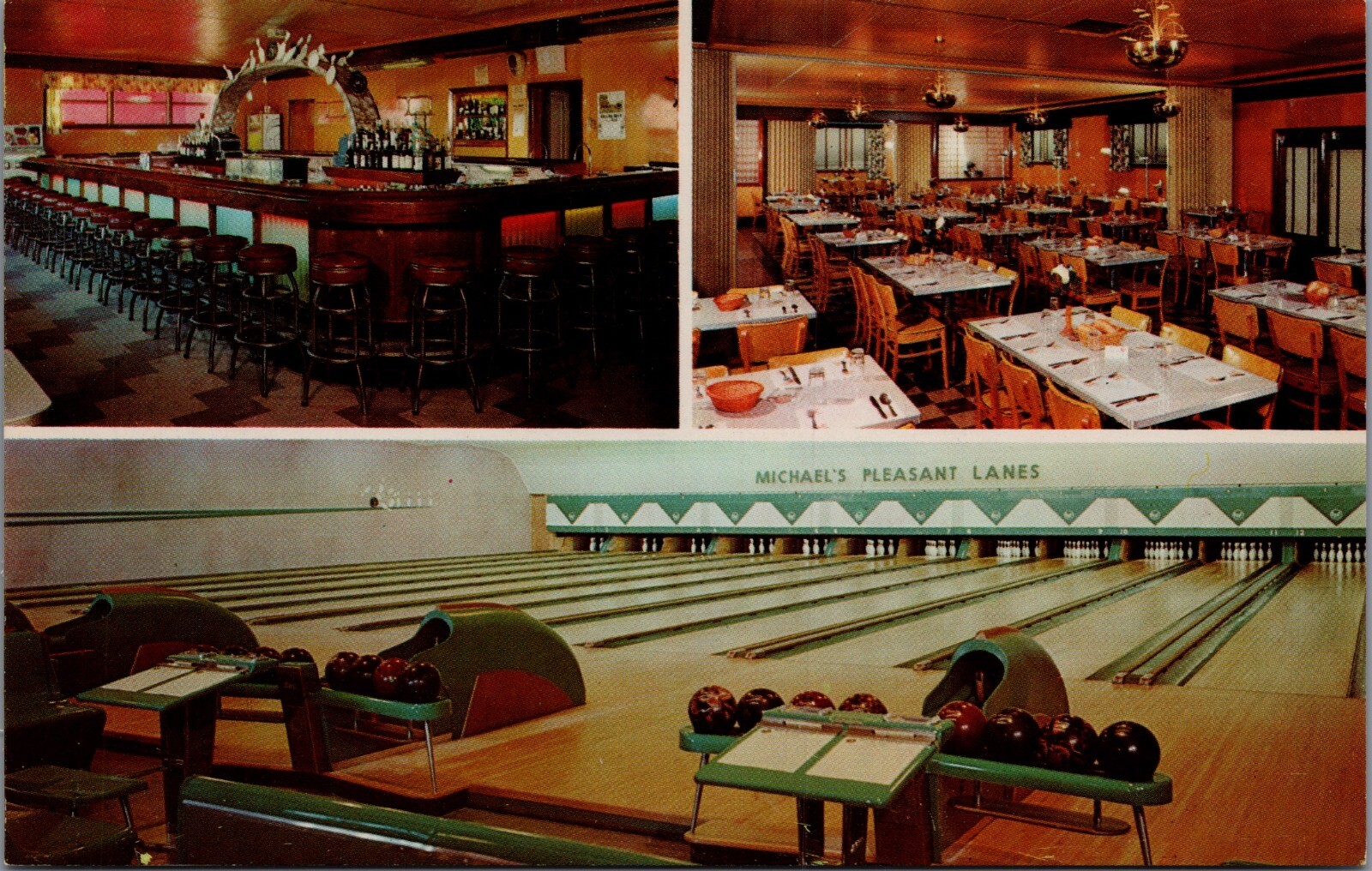 1960s Michael's Pleasant Inn Point Pleasant New Jersey Vintage Postcard #2535 1960s Michael's Pleasant Inn Point Pleasant New Jersey Vintage Postcard #2535