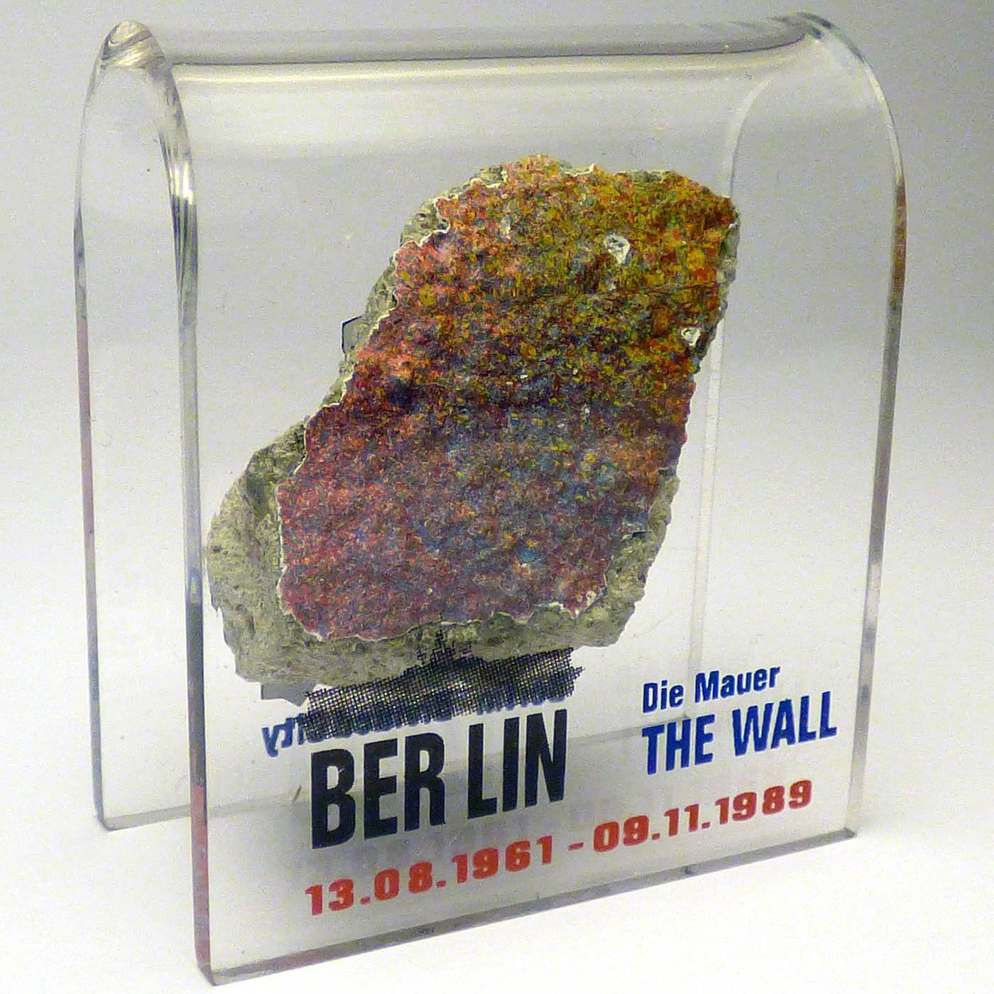 Original Piece of the Berlin Wall - Authentic Souvenir from the Real Wall in Ger Original Piece of the Berlin Wall - Authentic Souvenir from the Real Wall in Ger