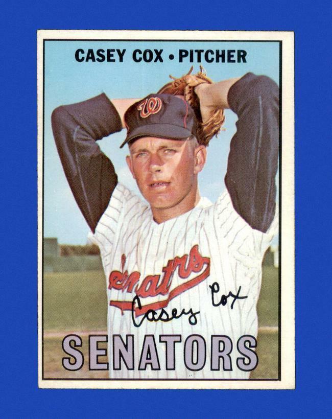 1967 Topps Set Break #414 Casey Cox EX-EXMINT *GMCARDS*