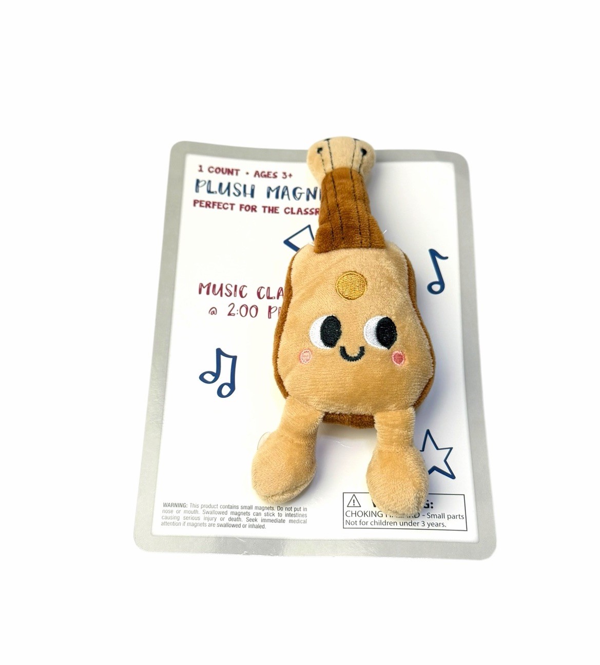 Cute 6.5” Plush Acoustic Guitar Magnet Kawaii Fridge Locker Room Decor NEW Cute 6.5” Plush Acoustic Guitar Magnet Kawaii Fridge Locker Room Decor NEW