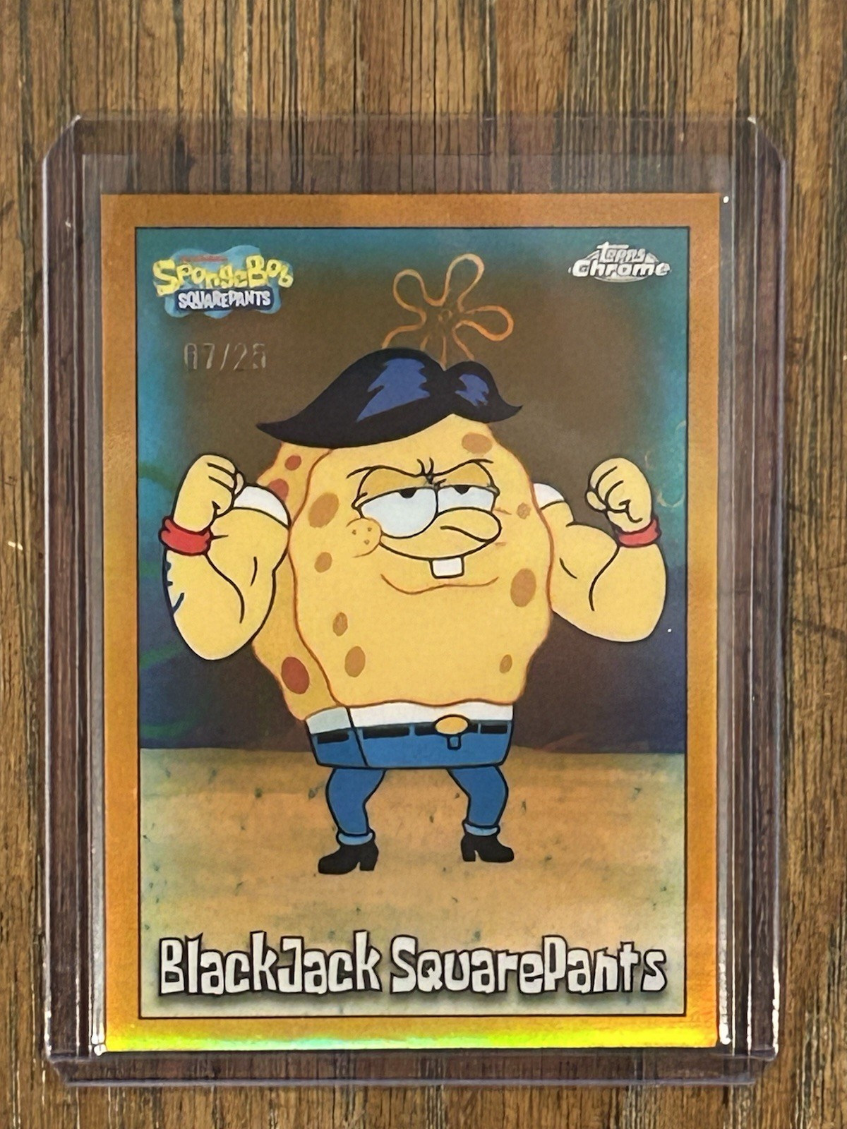 Topps 2025 Chrome SpongeBob SquarePants BlackJack SquarePants #46 Orange /25π₯ Topps 2025 Chrome SpongeBob SquarePants BlackJack SquarePants #46 Orange /25π₯