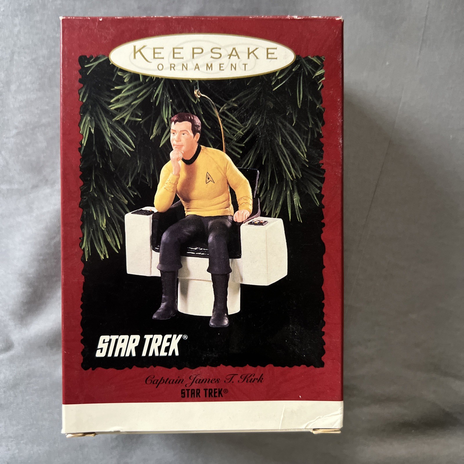 1995 Hallmark Keepsake Captain James T Kirk Star Trek Christmas Ornament 1995 Hallmark Keepsake Captain James T Kirk Star Trek Christmas Ornament