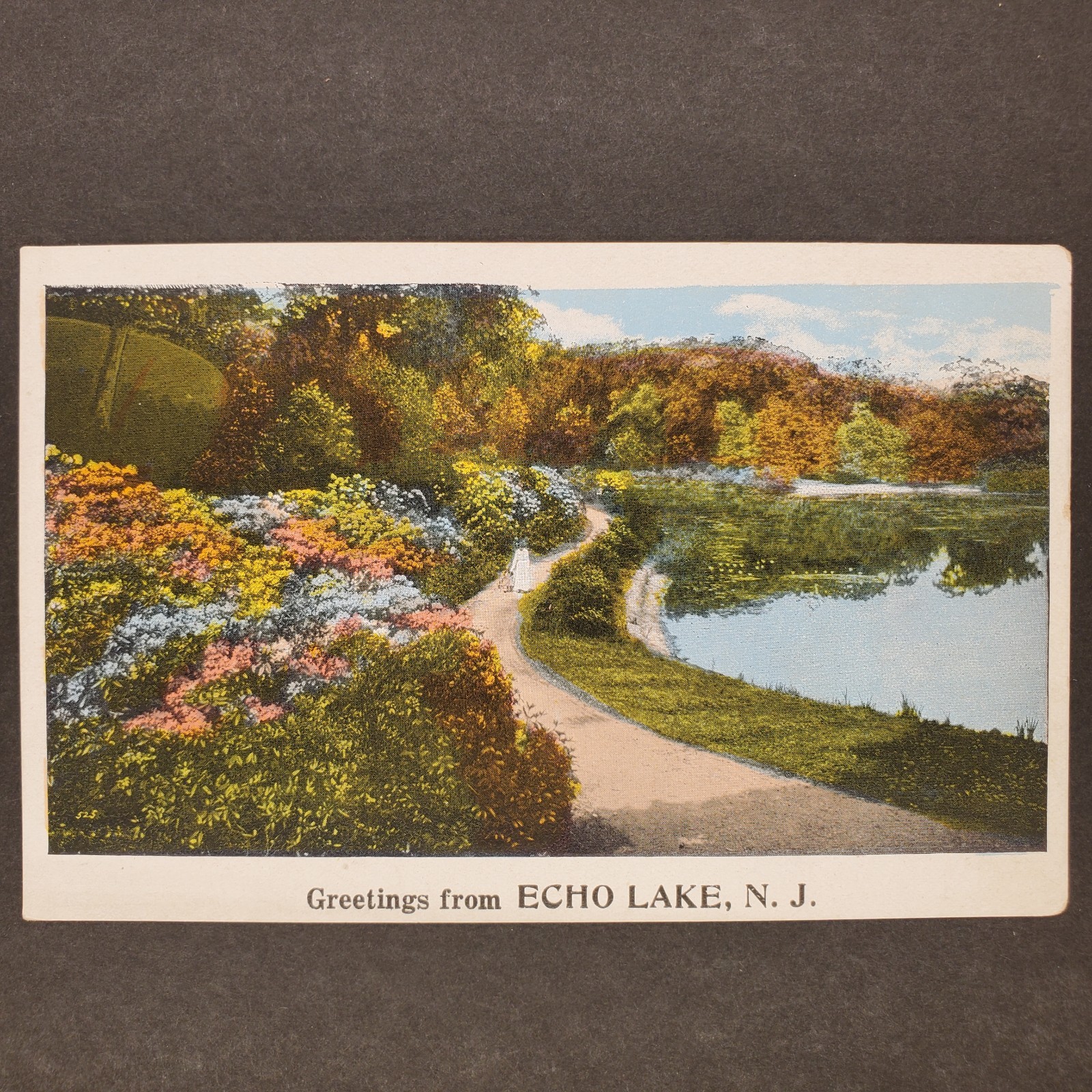 Early 1900s Postcard Mountainside New Jersey Echo Lake Park Greetings Early 1900s Postcard Mountainside New Jersey Echo Lake Park Greetings