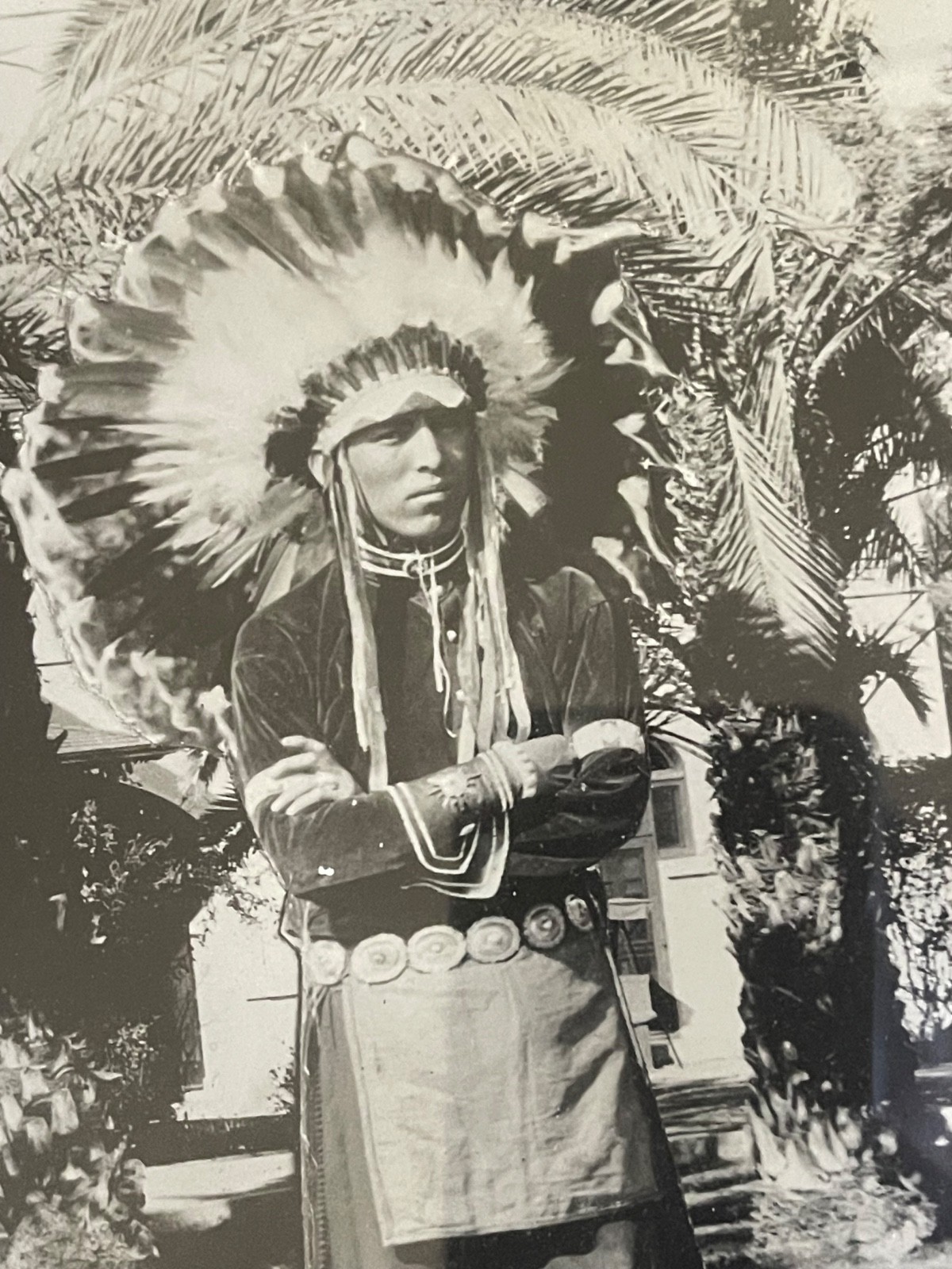 Antique Native American Hopi Chief Black & White Photograph 1929 Phoenix AZ Antique Native American Hopi Chief Black & White Photograph 1929 Phoenix AZ