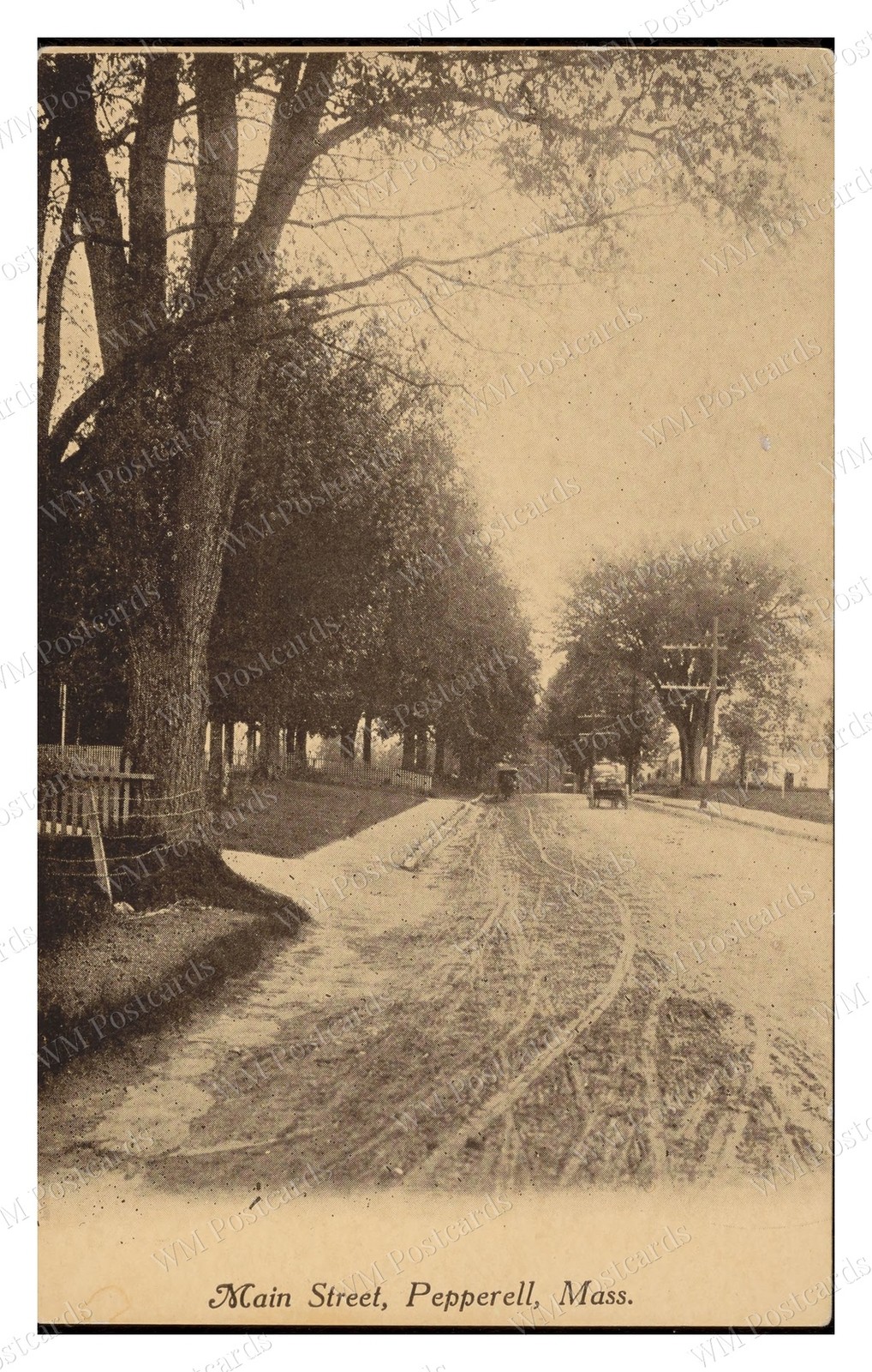 Pepperell Massachusetts circa 1900s Main Street Wagons Standard Postcard Pepperell Massachusetts circa 1900s Main Street Wagons Standard Postcard