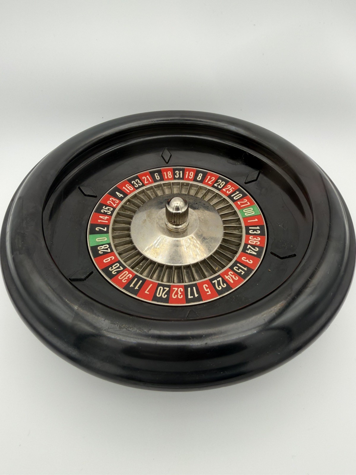 Vintage Rottgames No 1108 Roulette Wheel w ES Lowe Board Felt Mat Box Incomplete Vintage Rottgames No 1108 Roulette Wheel w ES Lowe Board Felt Mat Box Incomplete
