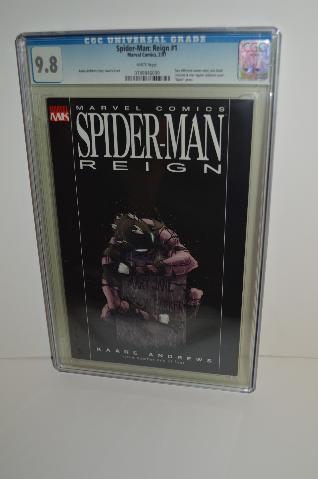 Spider-Man: Reign #1 CGC 9.8 Recalled Black Costume Variant Marvel 2006 Spider-Man: Reign #1 CGC 9.8 Recalled Black Costume Variant Marvel 2006