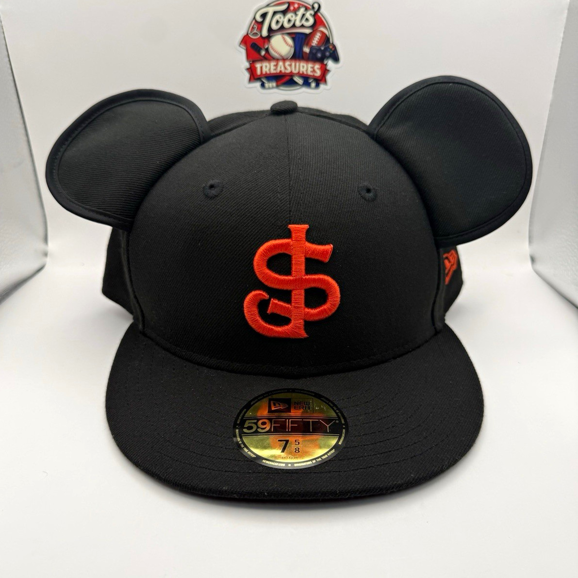RARE Disney x New Era 59FIFTY San Jose Giants Fitted Hat 7 5/8 Mickey Ears MiLB RARE Disney x New Era 59FIFTY San Jose Giants Fitted Hat 7 5/8 Mickey Ears MiLB