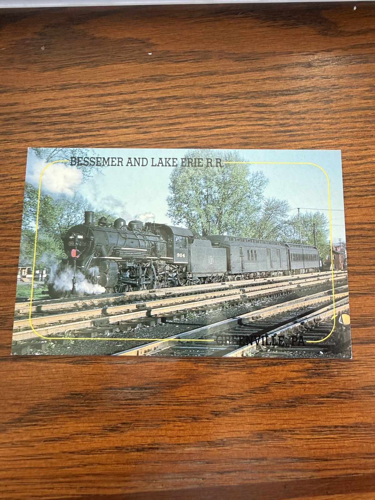 Bessemer & Lake Erie B&LE 904 4-6-2 Pacific Steam Postcard MJ1356 RR18 Bessemer & Lake Erie B&LE 904 4-6-2 Pacific Steam Postcard MJ1356 RR18