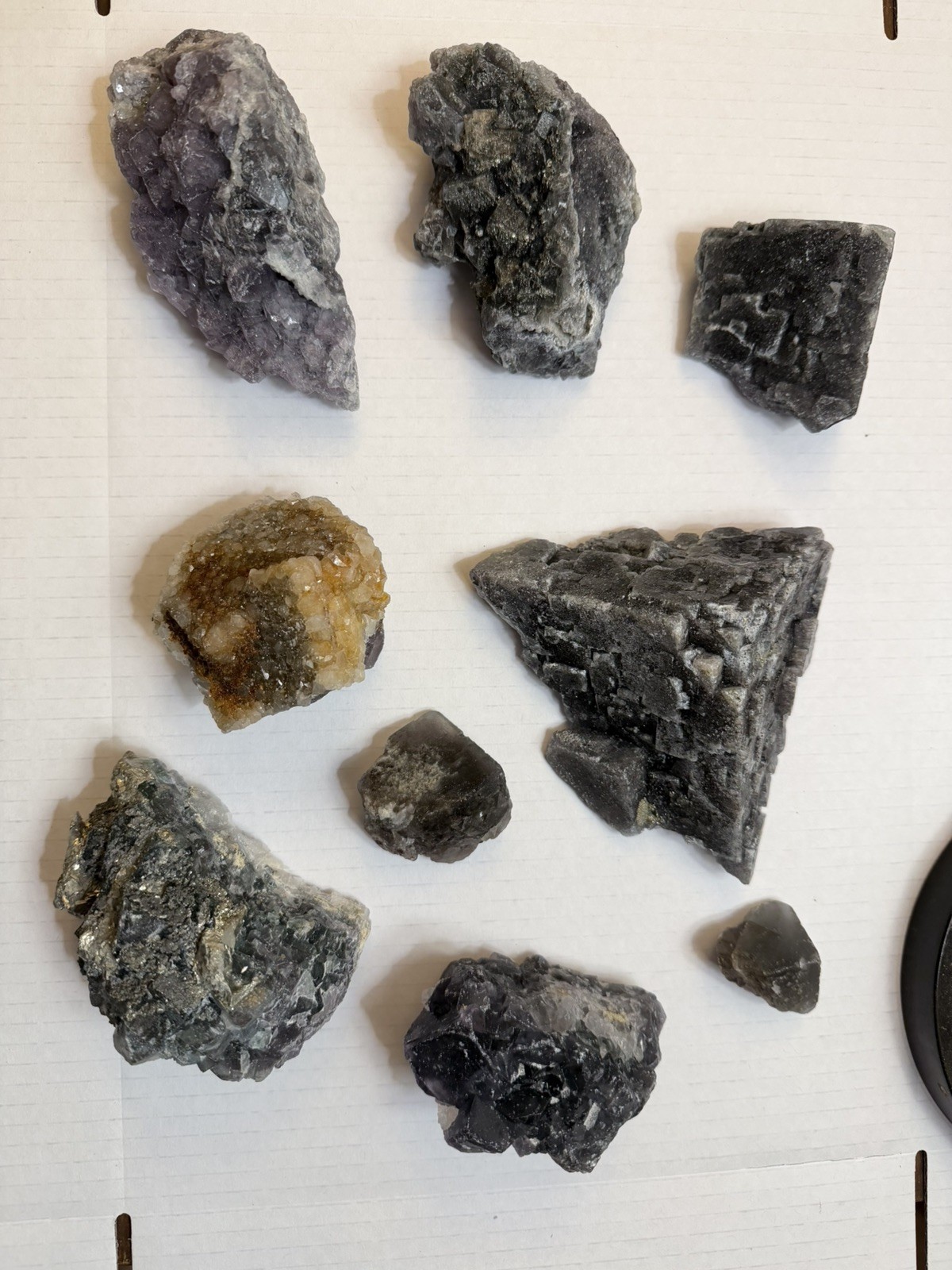 Nigerian Fluorite Wholesale Crystal mineral Specimen lot (9 pcs) Nigerian Fluorite Wholesale Crystal mineral Specimen lot (9 pcs)