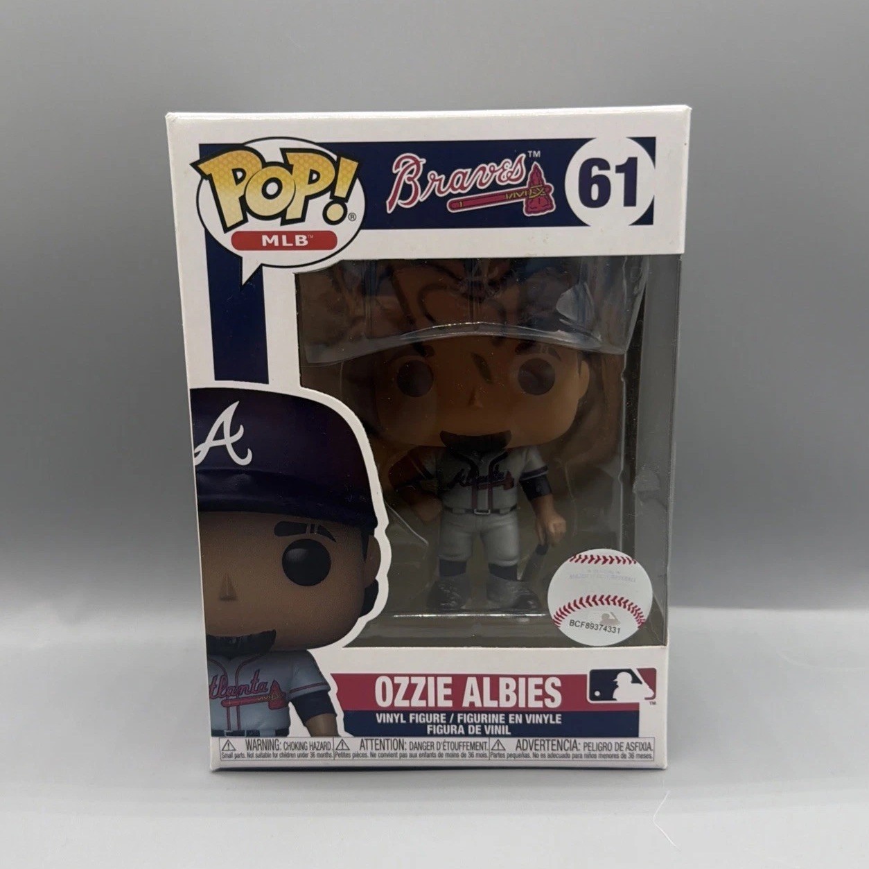 FUNKO POP MLB OZZIE ALBIES #61 ATLANTA BRAVES VINYL FIGURE BASEBALL COLLECTIBLE