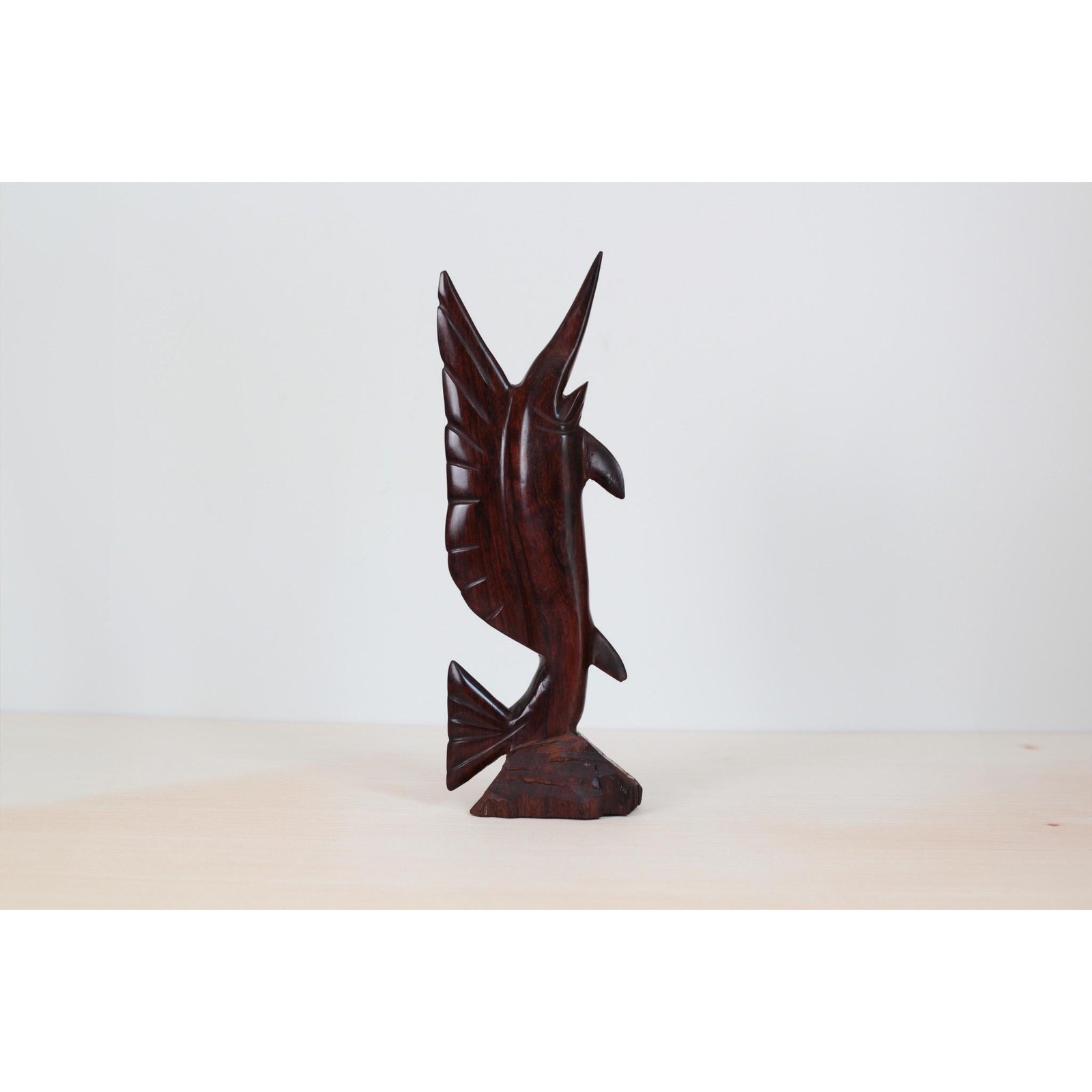 Vintage Ironwood Sailfish Sculpture, Mid-Century Nautical Decor Vintage Ironwood Sailfish Sculpture, Mid-Century Nautical Decor