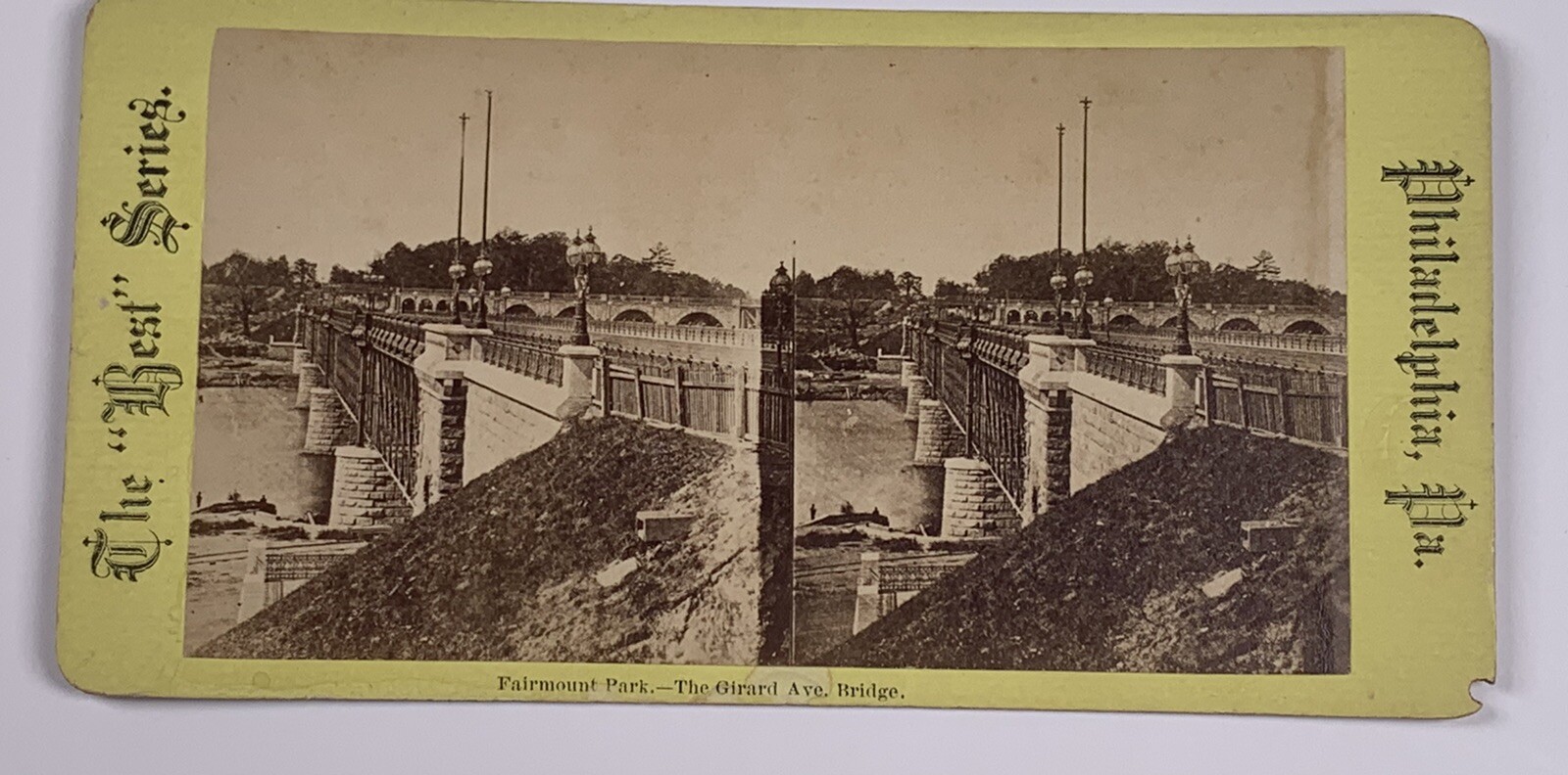 Stereoview Photo Fairmount Park Gerard Ave Bridge Philadelphia PA WF Parker Stereoview Photo Fairmount Park Gerard Ave Bridge Philadelphia PA WF Parker