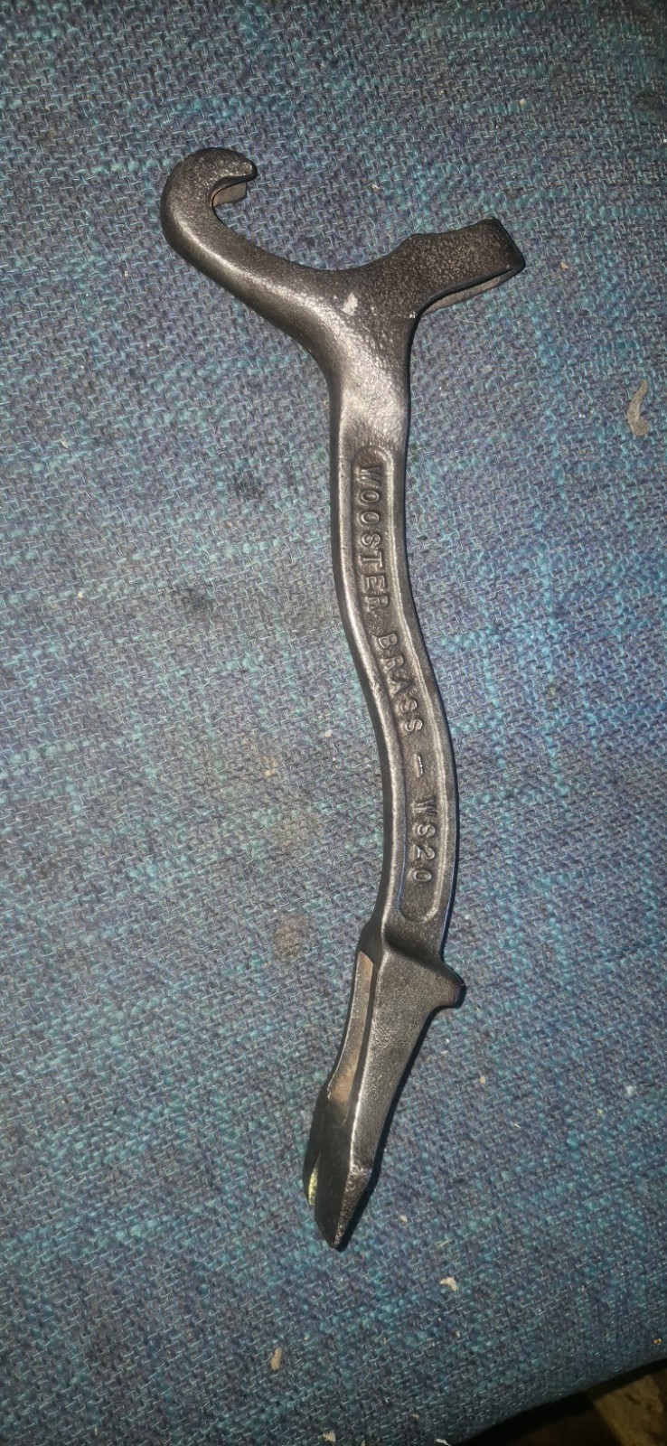 Vintage Wooster Brass WS20 Fireman’s Spanner Wrench Multi Tool Vintage Wooster Brass WS20 Fireman’s Spanner Wrench Multi Tool
