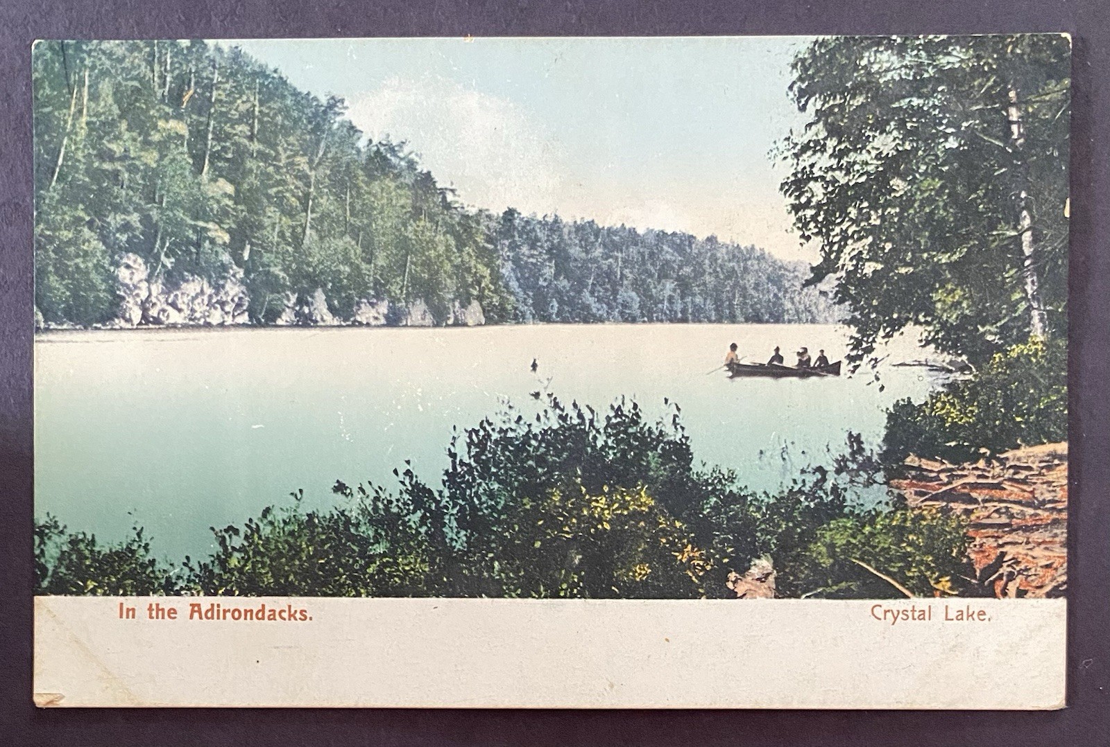 NY. “IN THE ADIRONDACKS. CRYSTAL LAKE”. UDB. Unposted. #135 NY. “IN THE ADIRONDACKS. CRYSTAL LAKE”. UDB. Unposted. #135