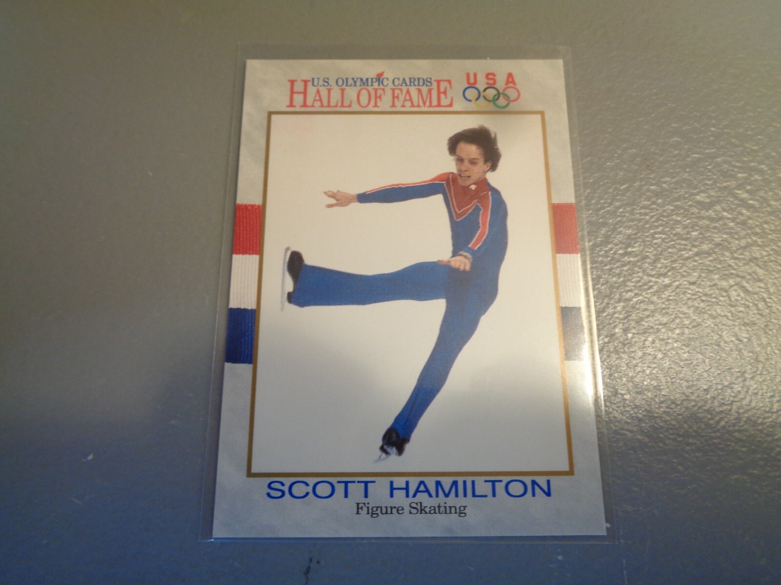 Scott Hamilton 1991 U.S. Olympic Cards Hall of Fame Trading Card #46 Scott Hamilton 1991 U.S. Olympic Cards Hall of Fame Trading Card #46