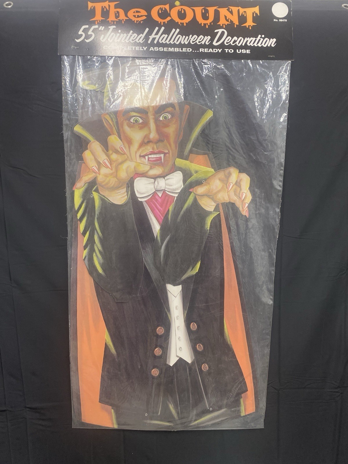 1970's Jointed The Count Vampire Dracula Cardboard 55 inch 1970's Jointed The Count Vampire Dracula Cardboard 55 inch