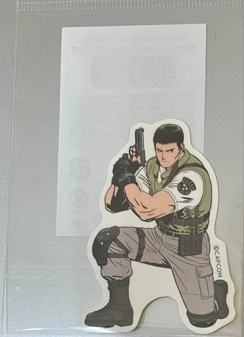 Resident Evil Chris Sticker Capcom Store Exclusive Japan BIOHAZARD Resident Evil Chris Sticker Capcom Store Exclusive Japan BIOHAZARD