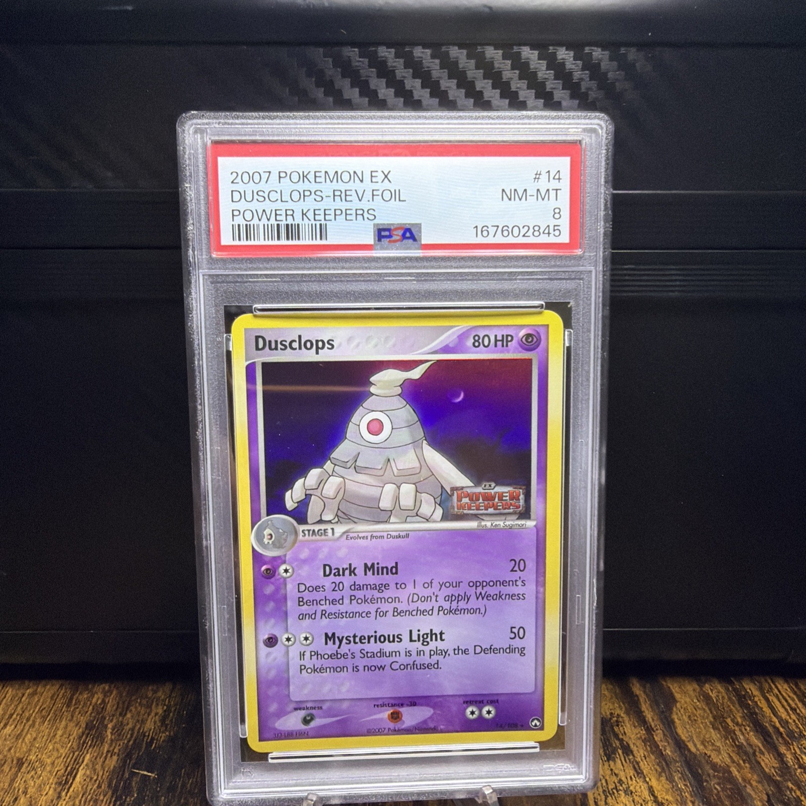 Pokémon TCG Dusclops EX - Power Keepers - PSA 8 - Reverse Holo Pokémon TCG Dusclops EX - Power Keepers - PSA 8 - Reverse Holo