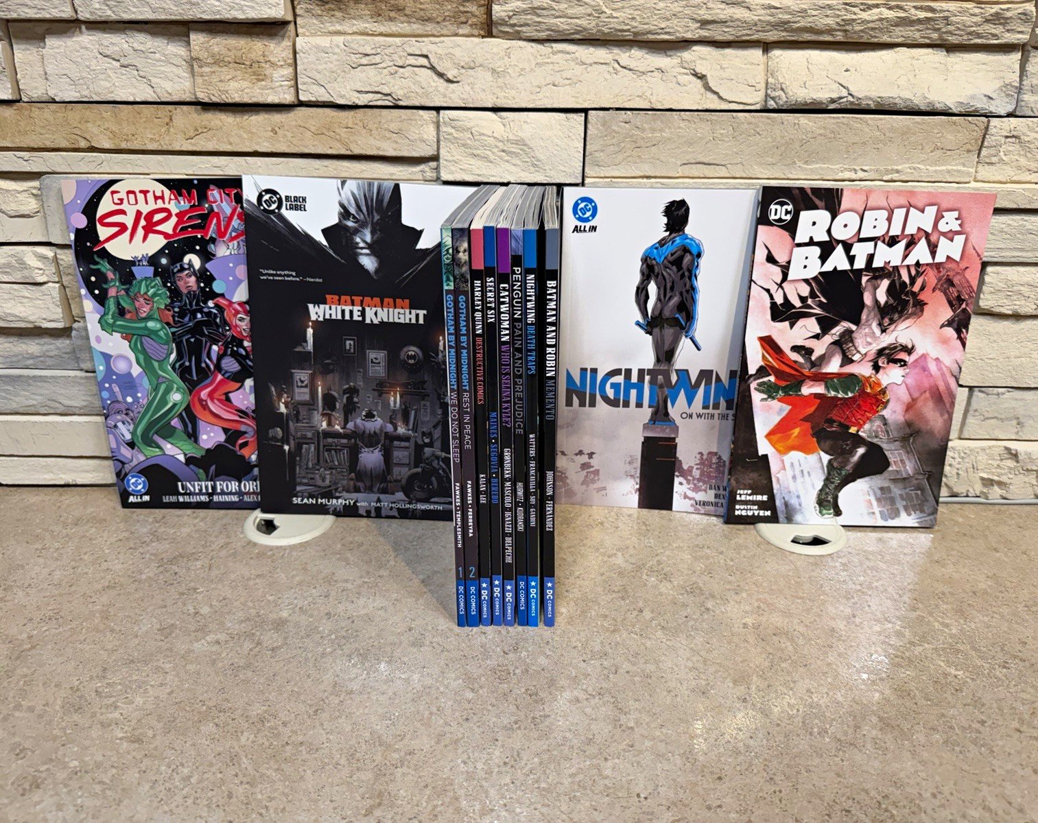 Lot of 12 Batman & Gotham TPB paperback set Nightwing Robin Harley Quinn Penguin