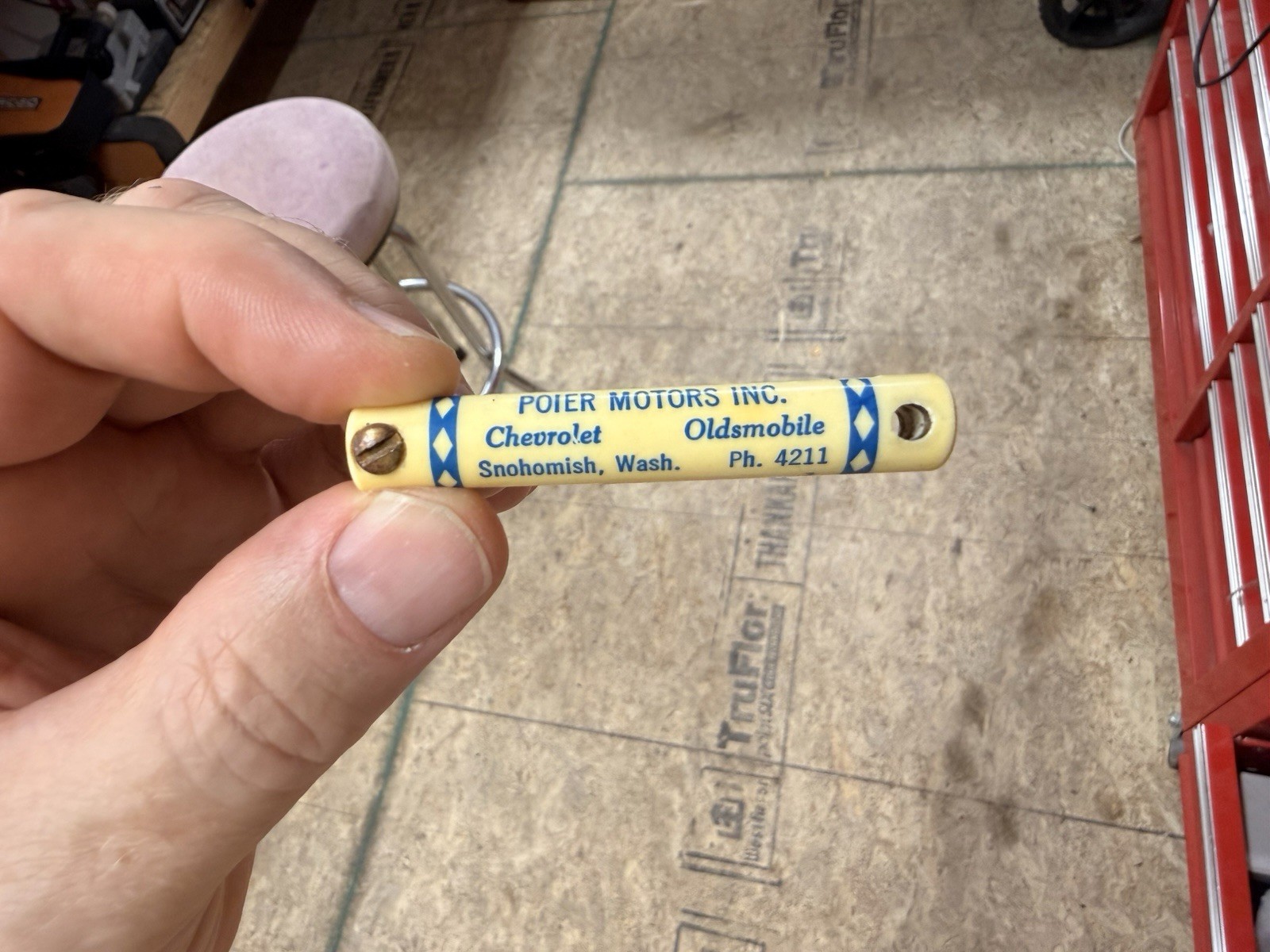 RARE Vintage Chevrolet Dealership Key Fob Holder 40s-50s Poier In Snohomish Wa RARE Vintage Chevrolet Dealership Key Fob Holder 40s-50s Poier In Snohomish Wa
