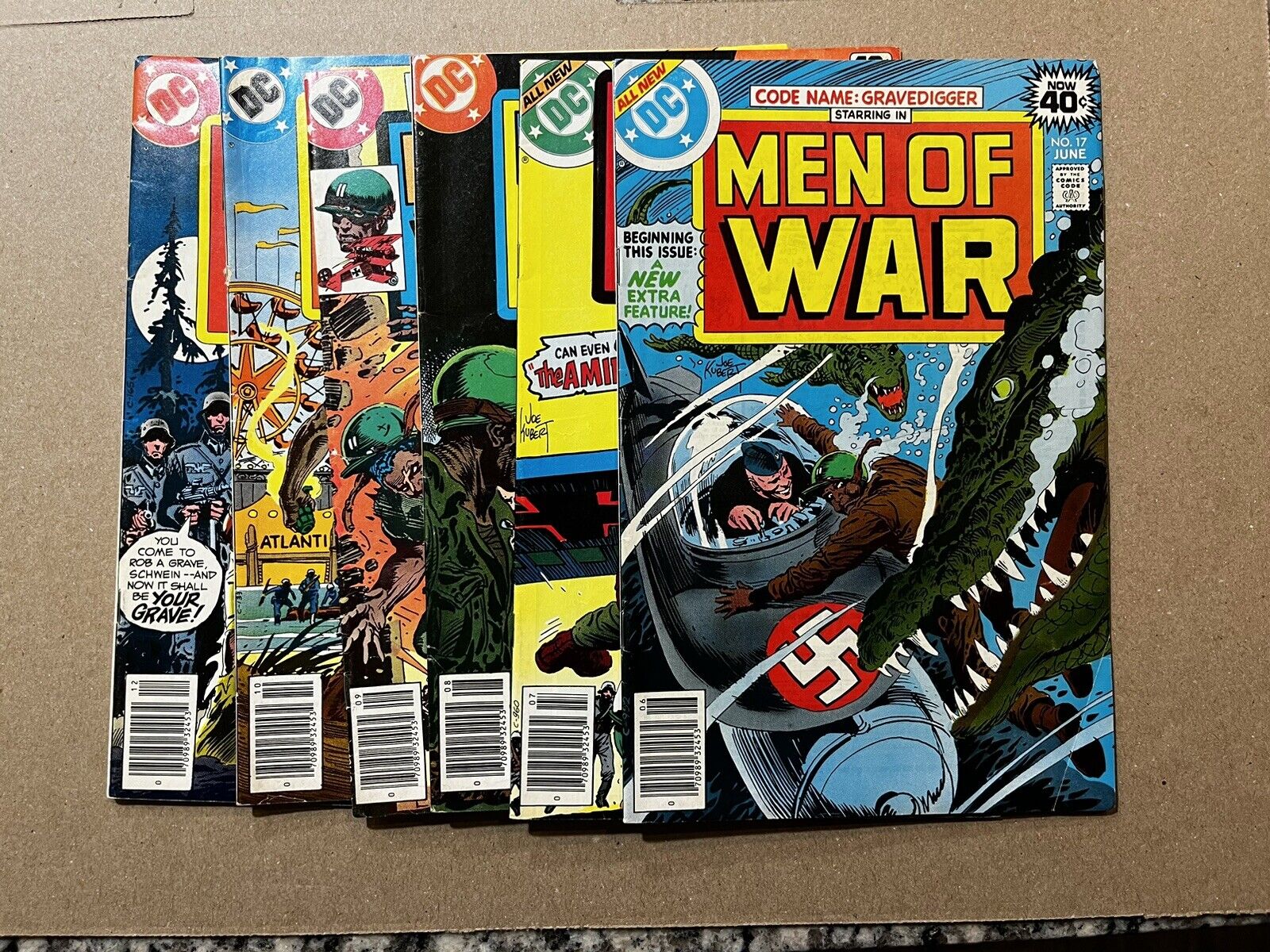 Men Of War 17 18 19 20 21 23 DC Comics Great Covers