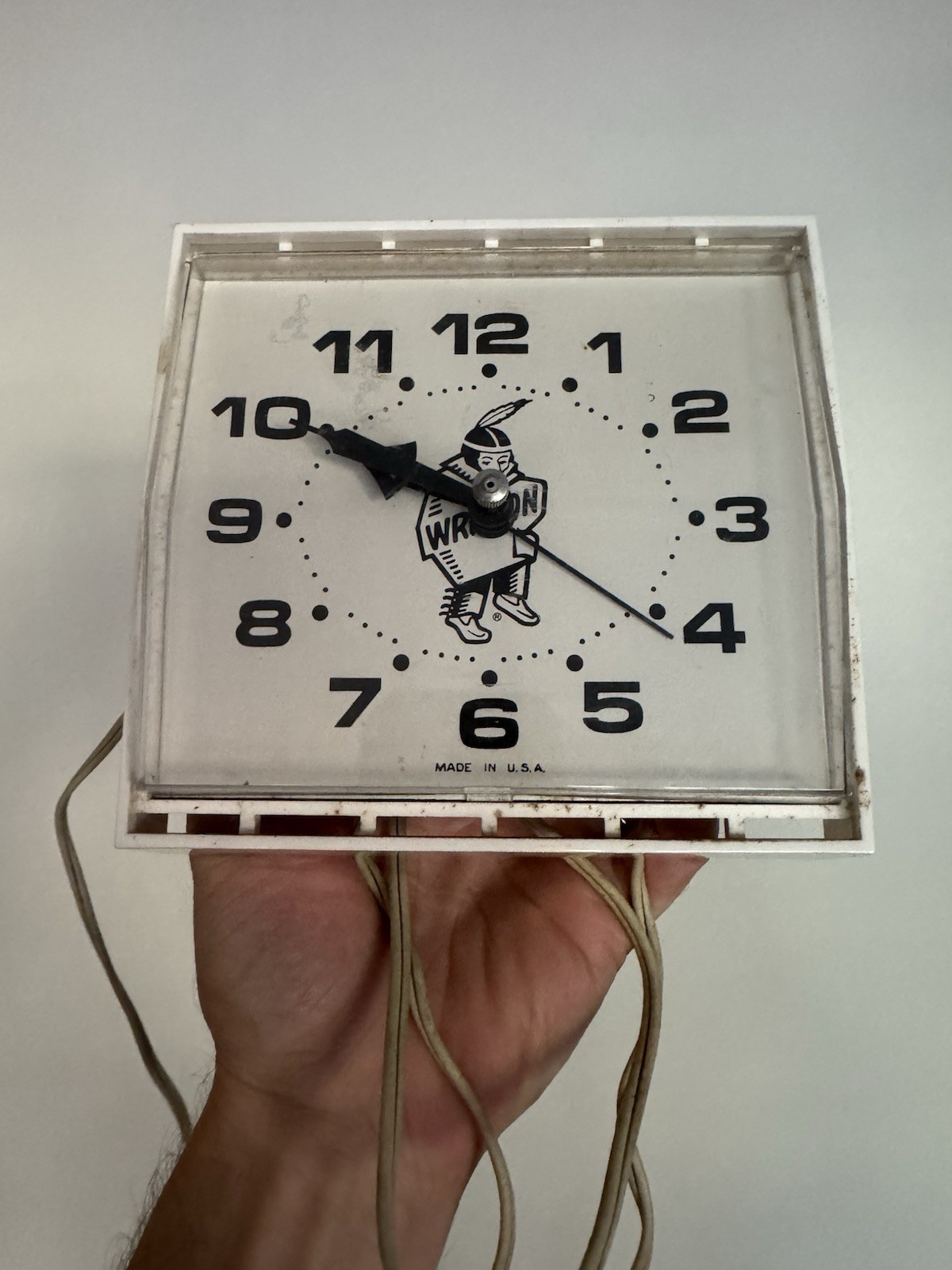 Vintage Westclox WRAP-ON Advertising Wall Clock Melody S13-AD 