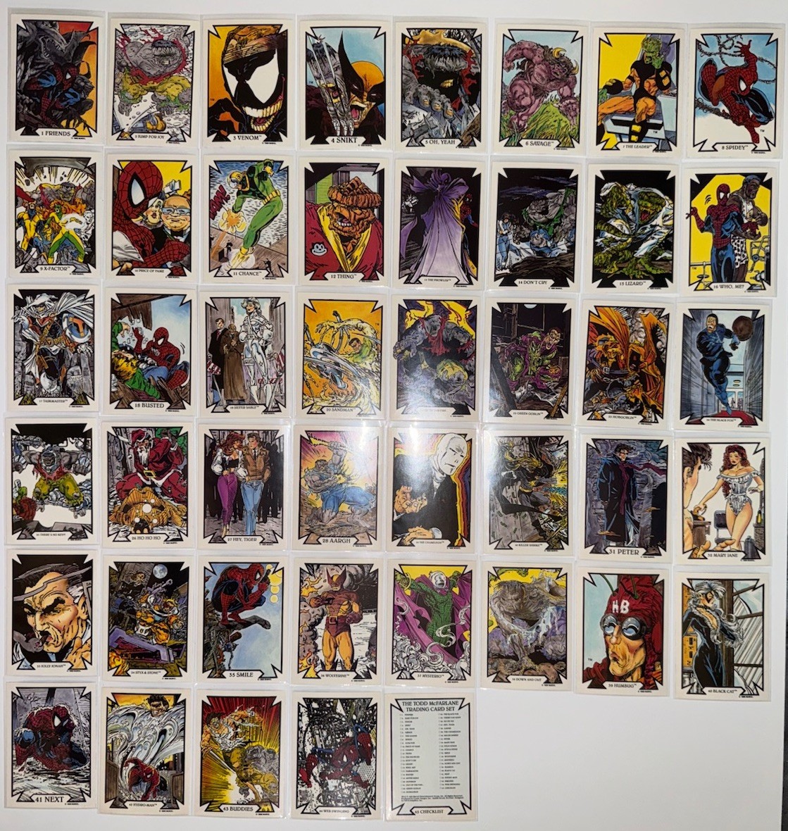 1989 COMIC IMAGES Todd McFarlane Collection Complete Set Venom Rookie MINT๐ ๐ 1989 COMIC IMAGES Todd McFarlane Collection Complete Set Venom Rookie MINT๐ ๐