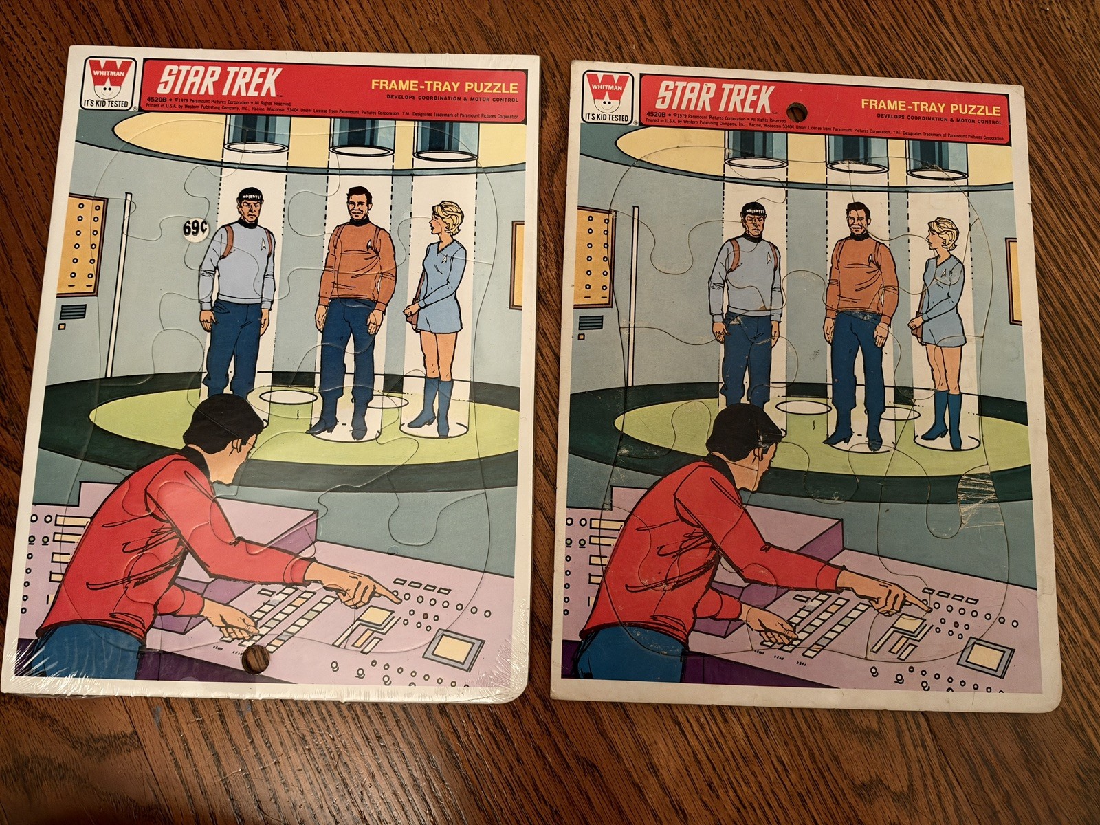 Vintage 1979 Star Trek Whitman Frame Tray Puzzles Lot of 2 Sealed & Used 4520B Vintage 1979 Star Trek Whitman Frame Tray Puzzles Lot of 2 Sealed & Used 4520B