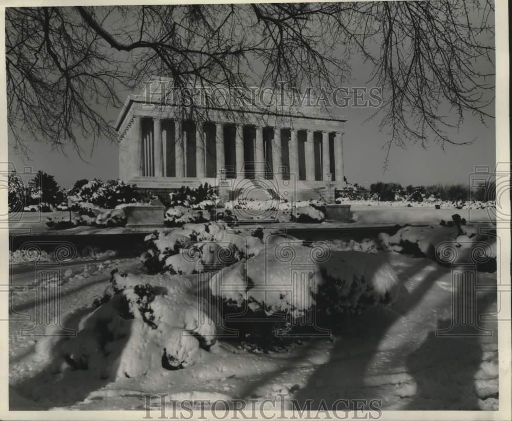 1987 Press Photo The Lincoln Memorial monument located in Washington D.C.